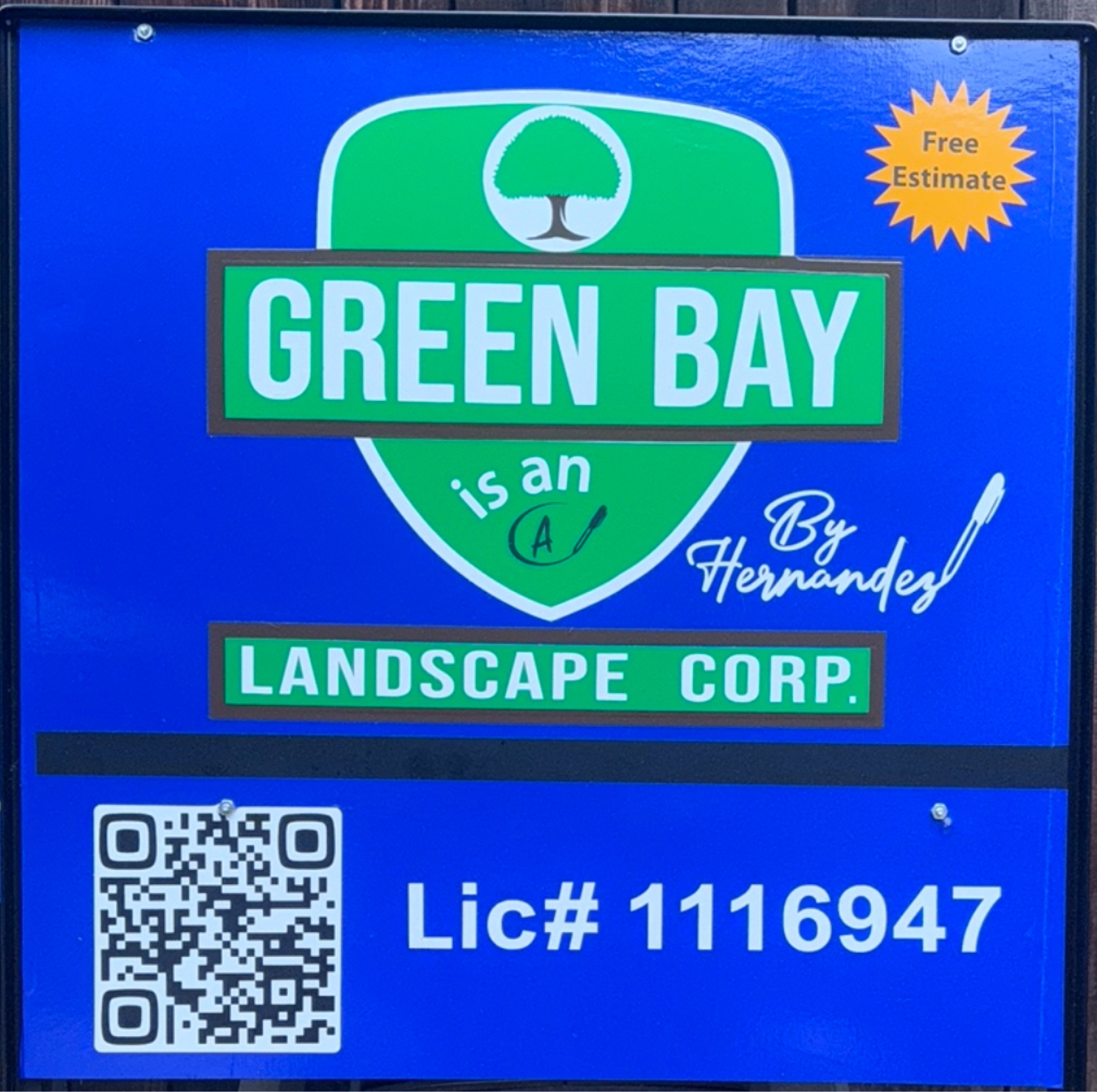 Green Bay By Hernandez Landscaping Co Logo