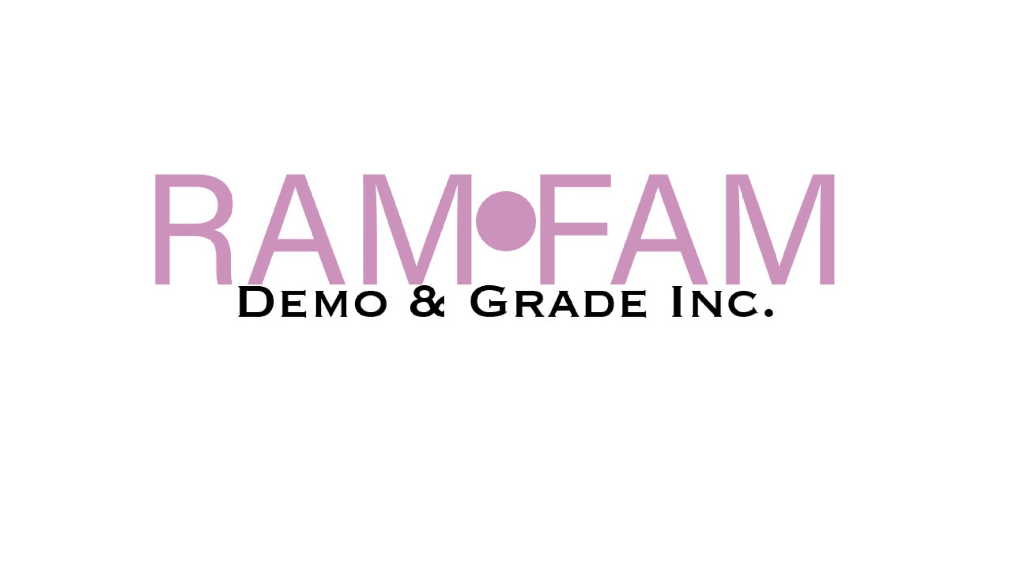 Ram Fam Demo & Grade, Inc. Logo