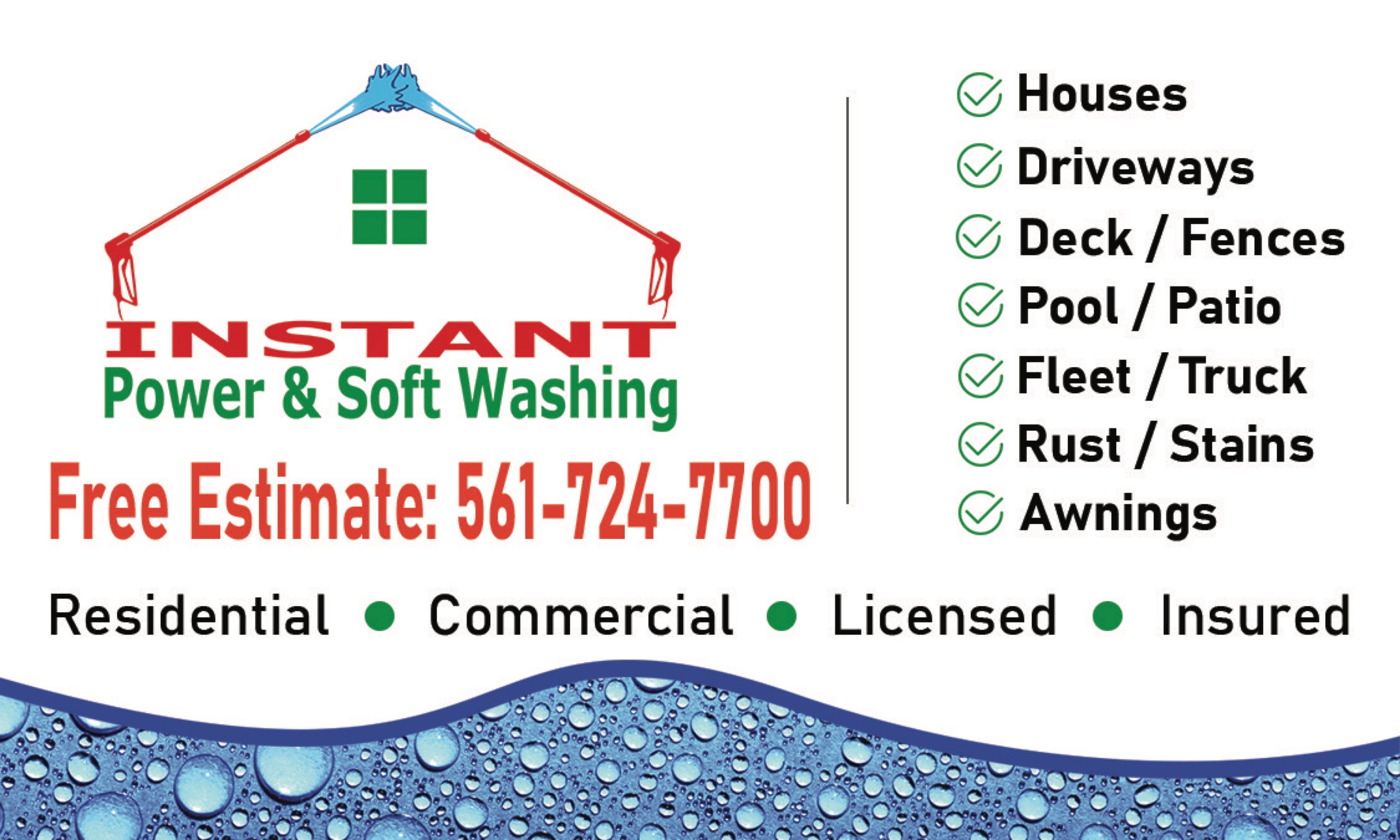 Instant Power & Soft Washing Logo