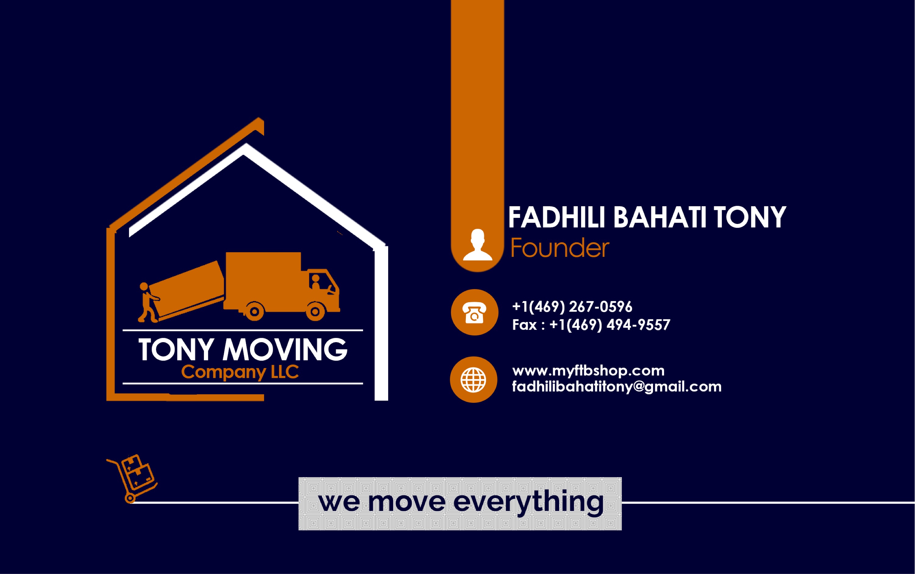 Tony Moving Company Logo