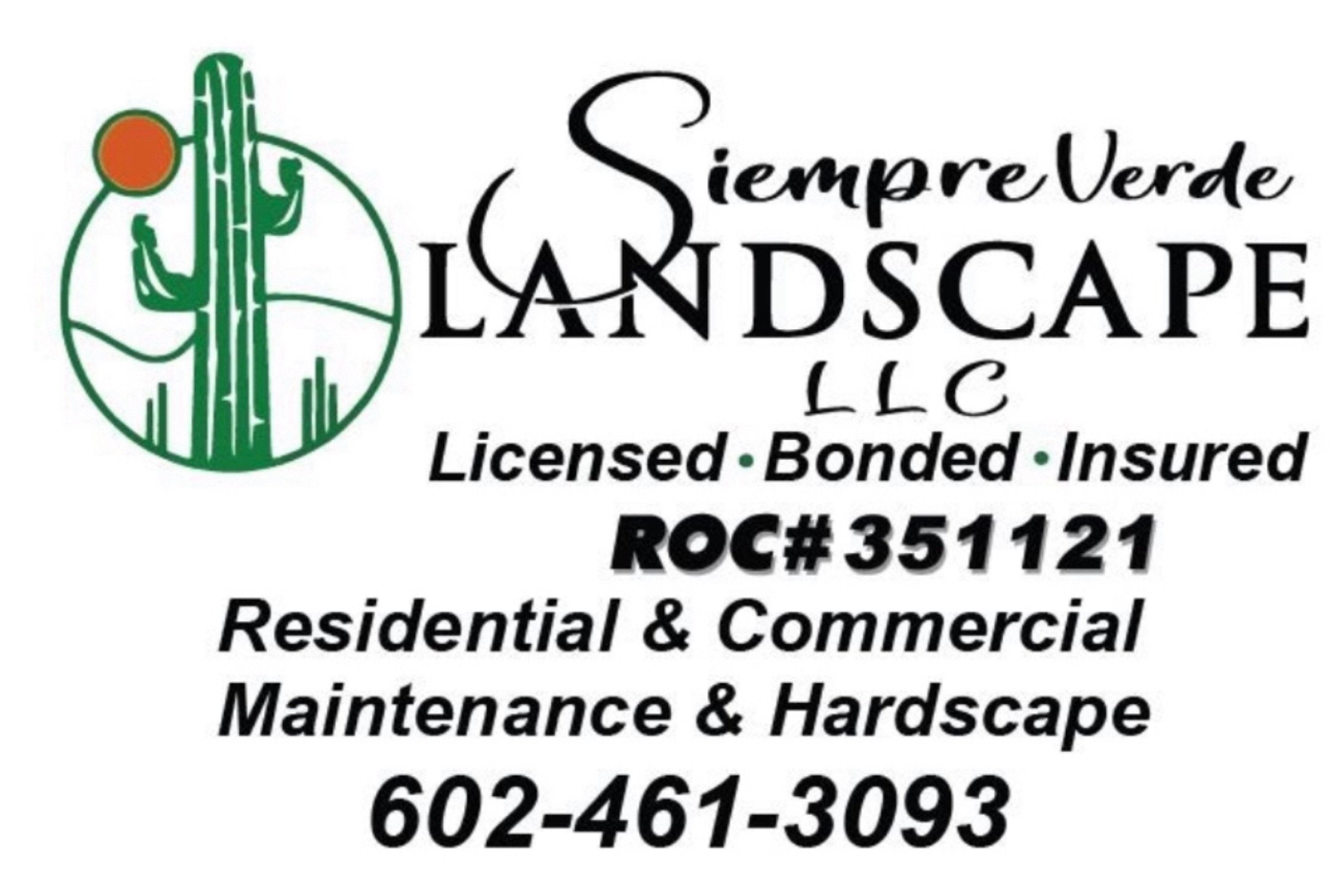 Siempre Verde Landscape LLC Logo