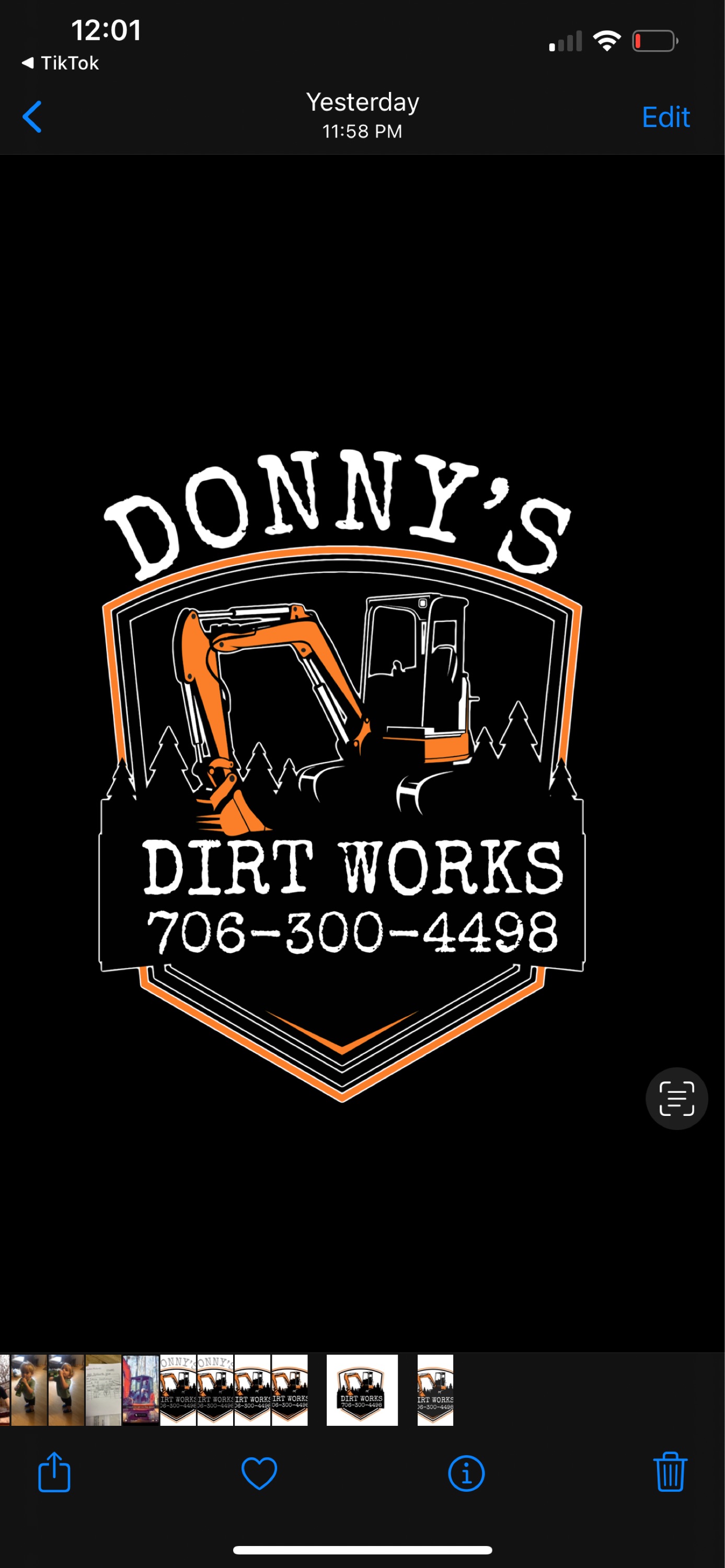 Donny's Dirt Works, LLC Logo
