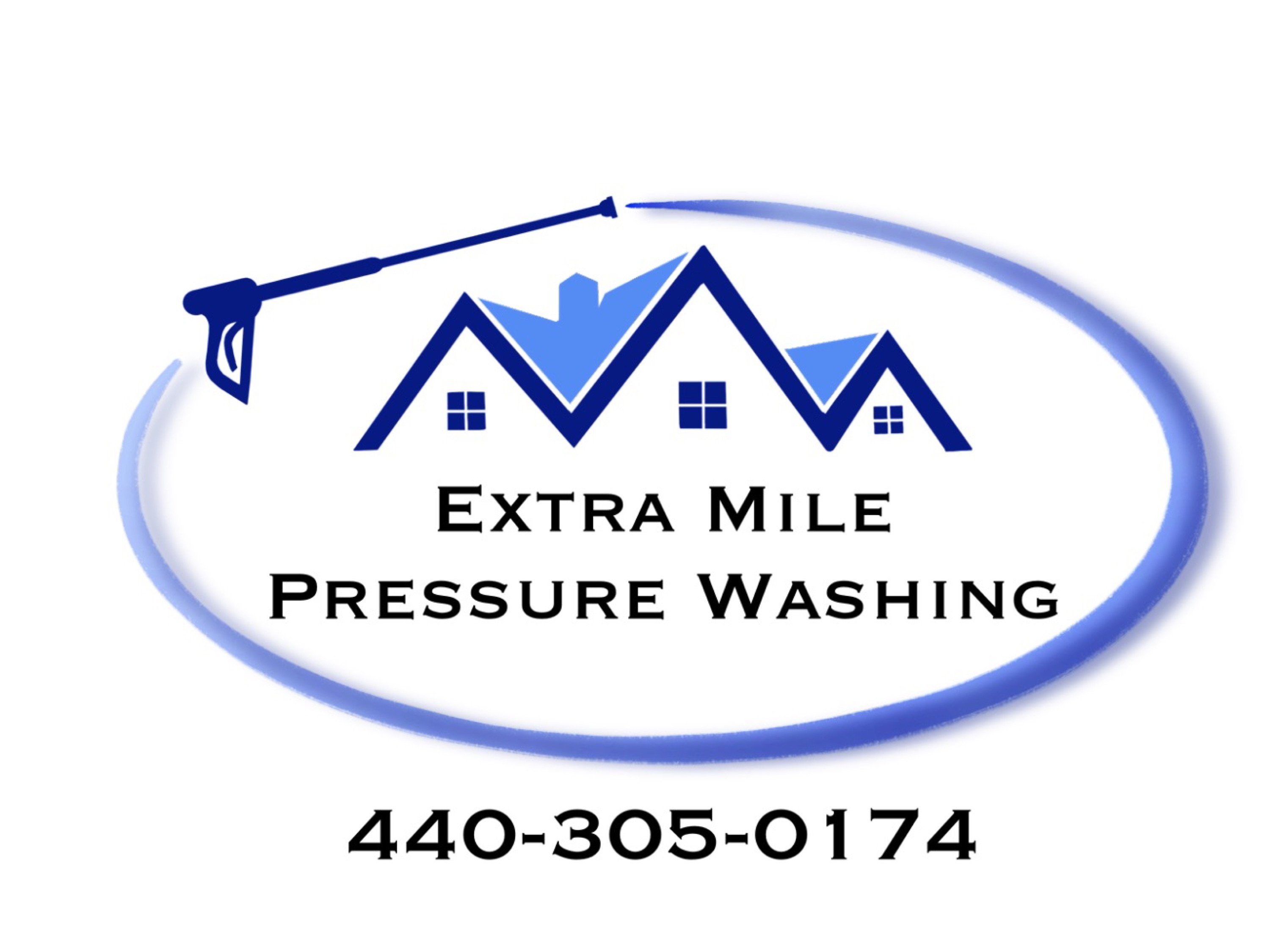 Extra Mile Pressure Washing Logo