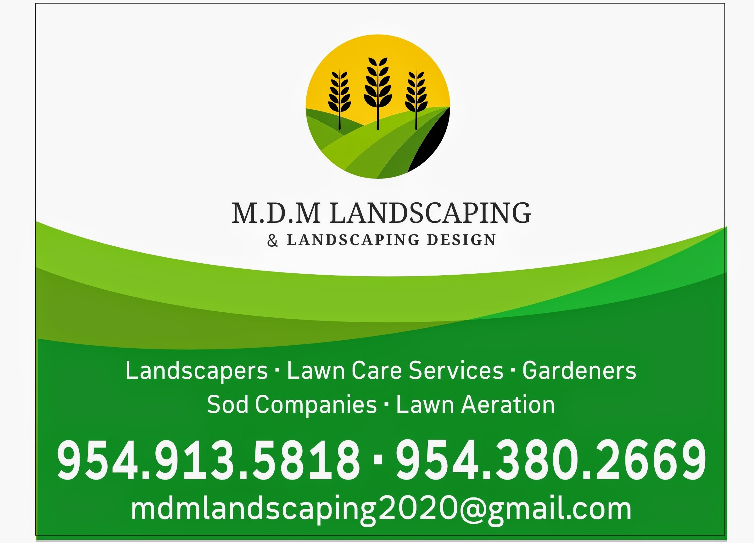 MDM Landscaping and Maintenance Services Logo