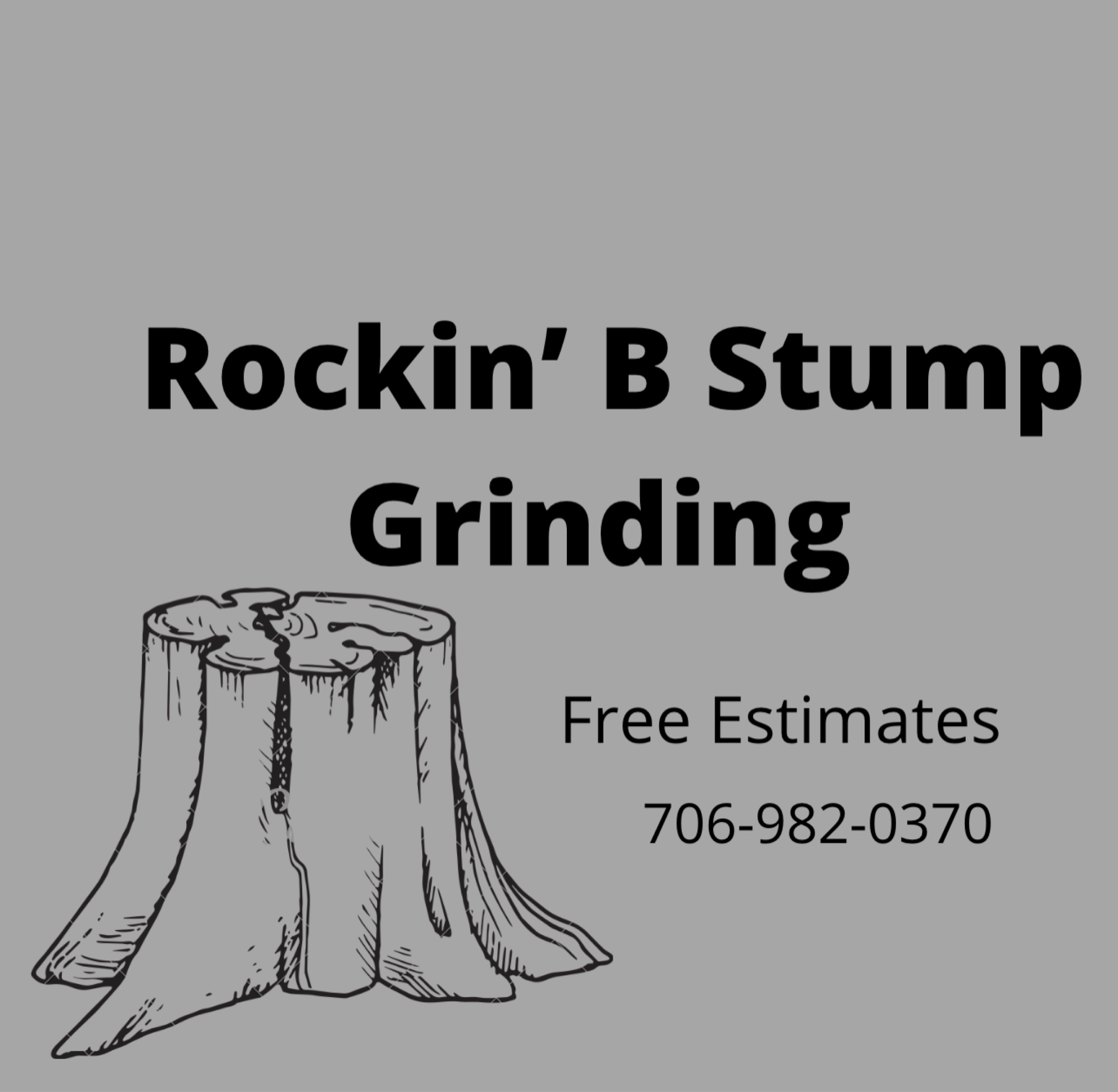 Rockin B Stump Grinding Logo