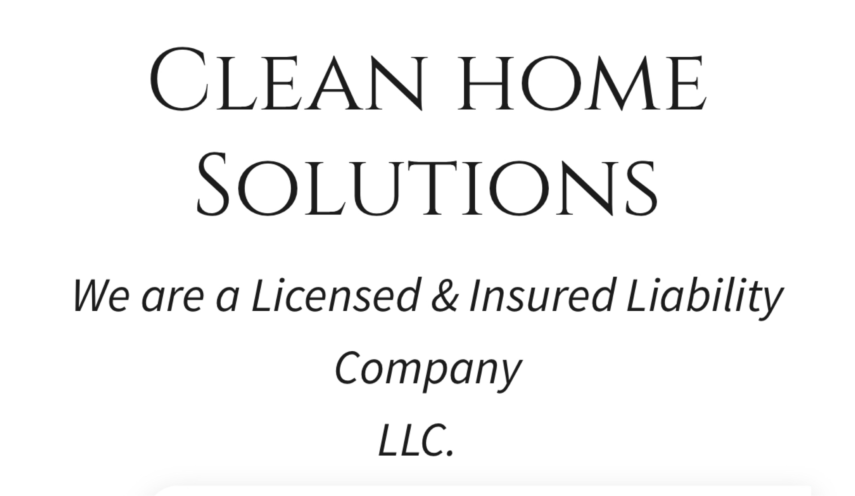 Clean Home Solutions, LLC Logo