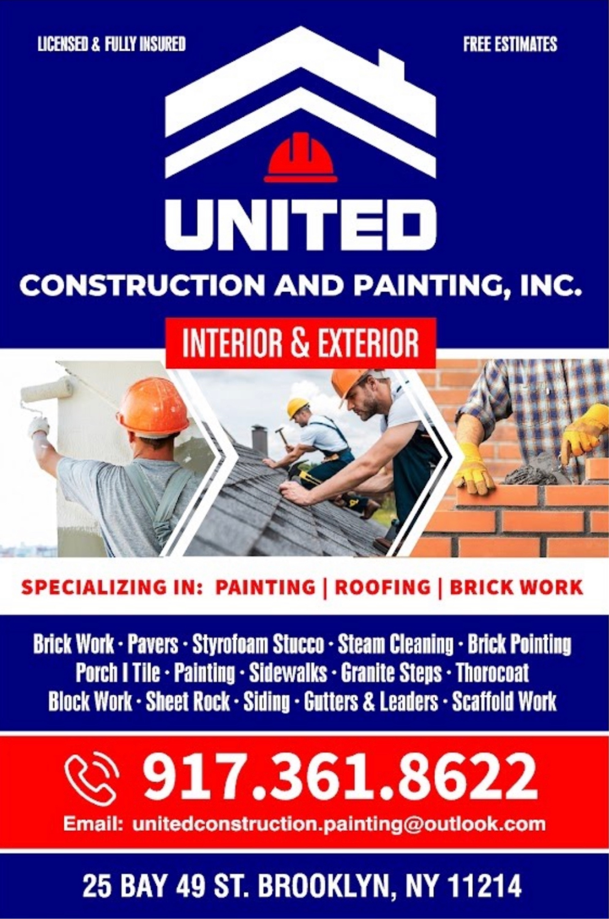 United Construction and Painting, Inc. Logo