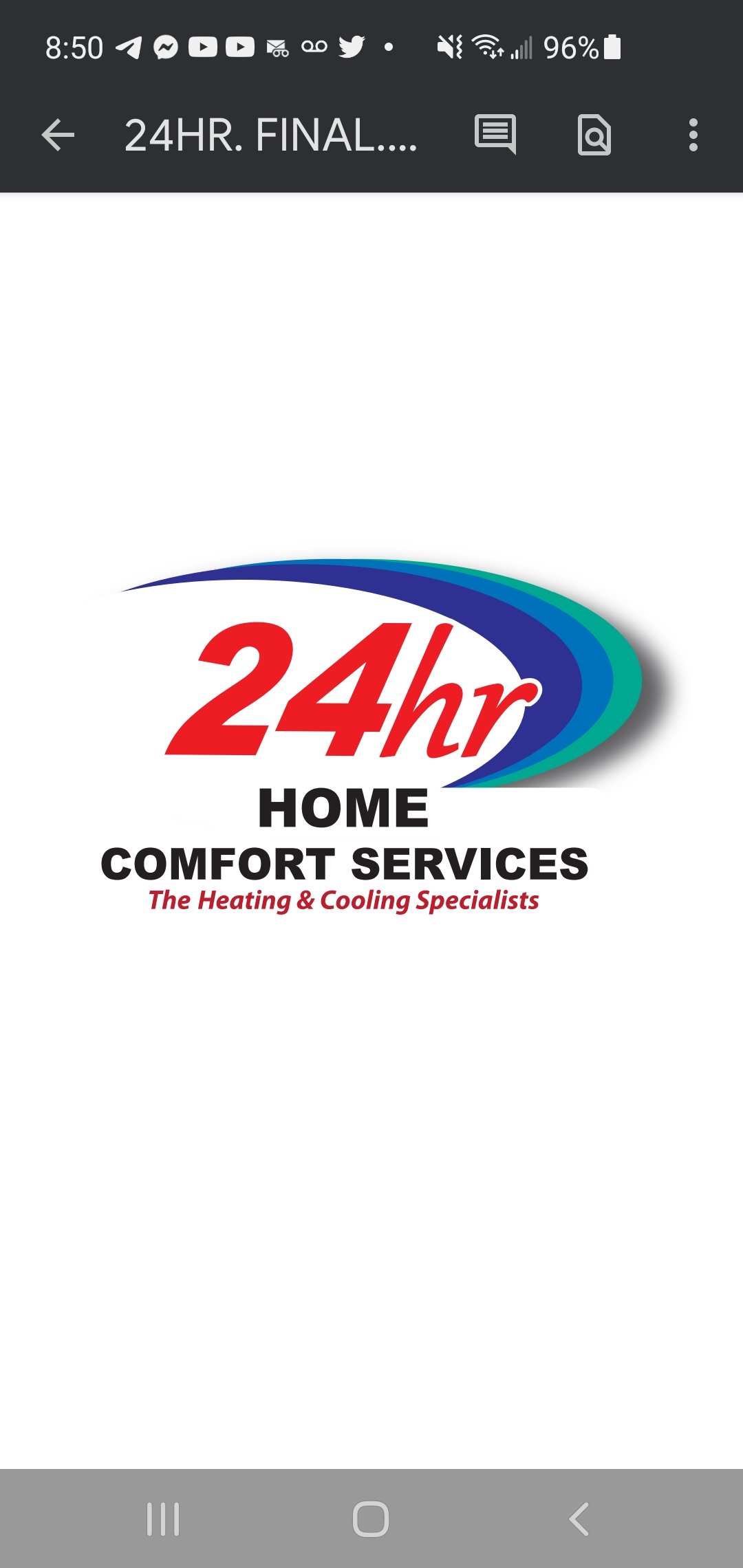 24 Hour Home Comfort Services, Inc. Logo