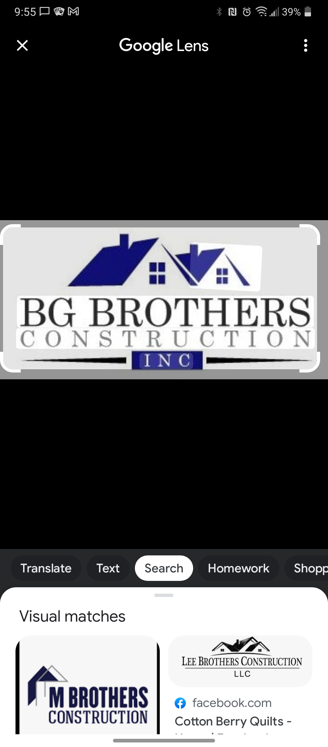 BG Brothers Construction Inc. Logo