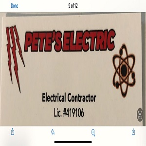 Pete's Electric Logo