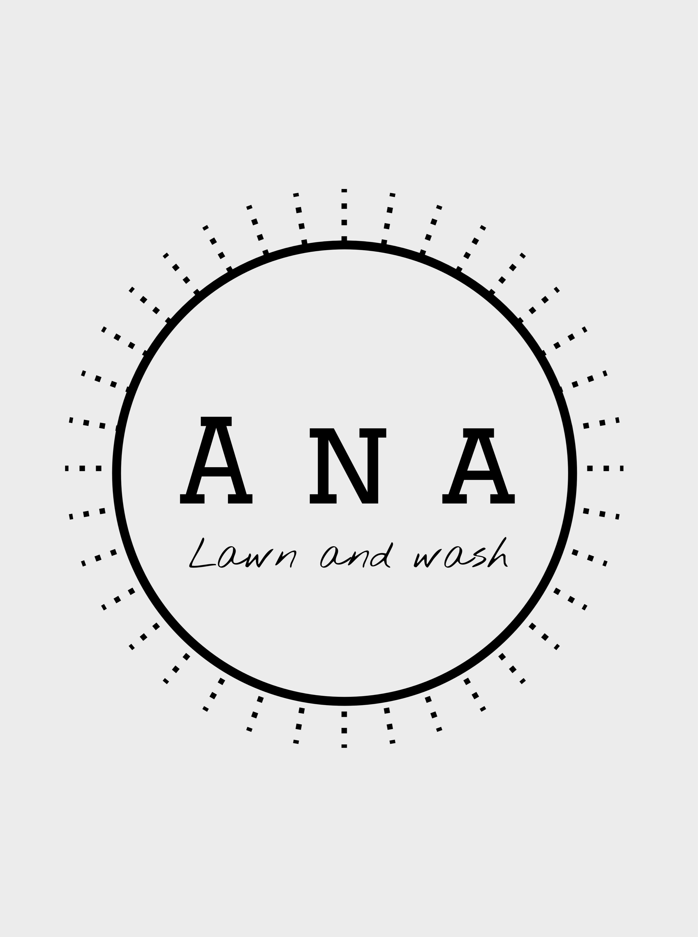 A n A Lawn and Wash Logo
