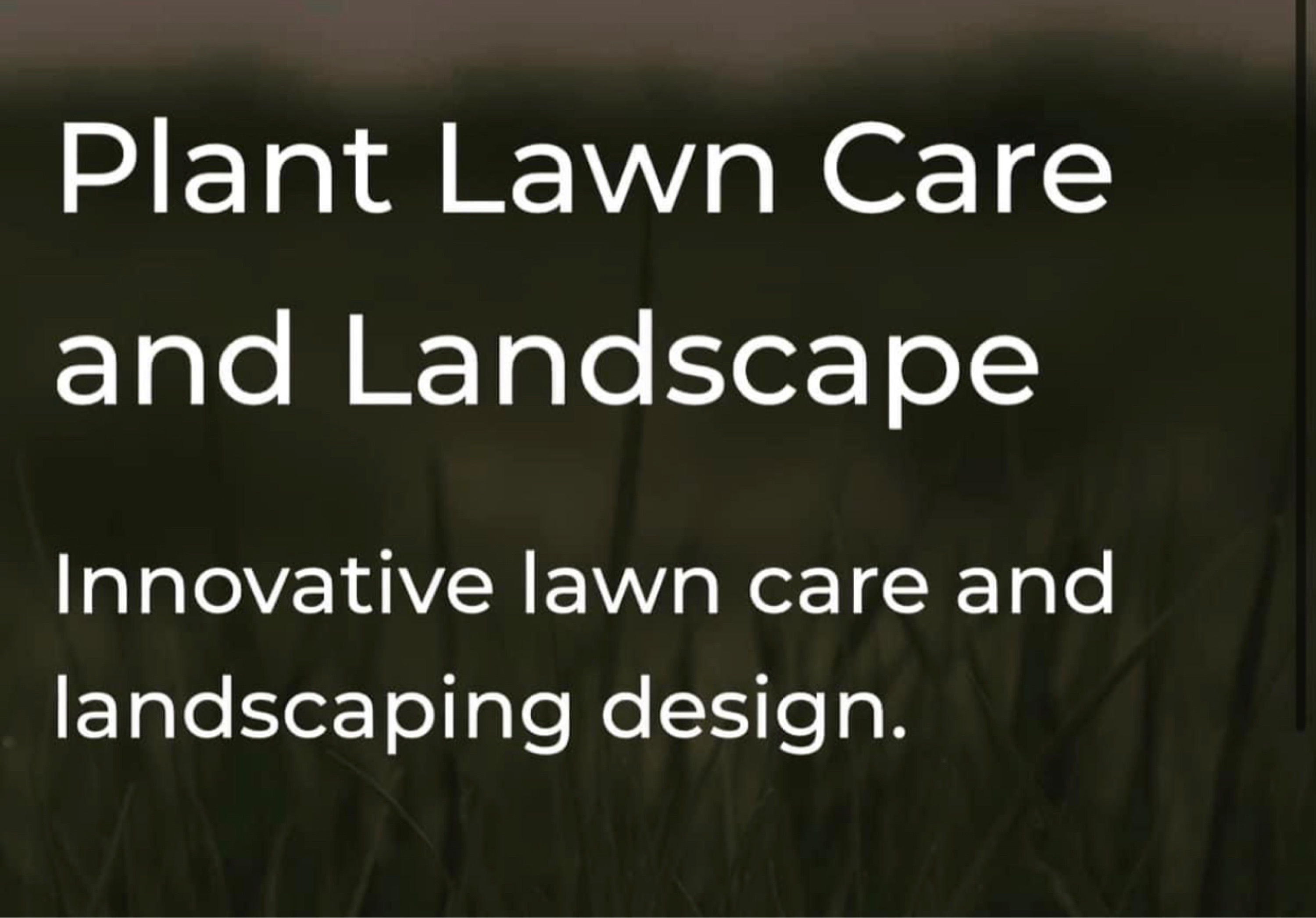 Plant Lawn Service Logo