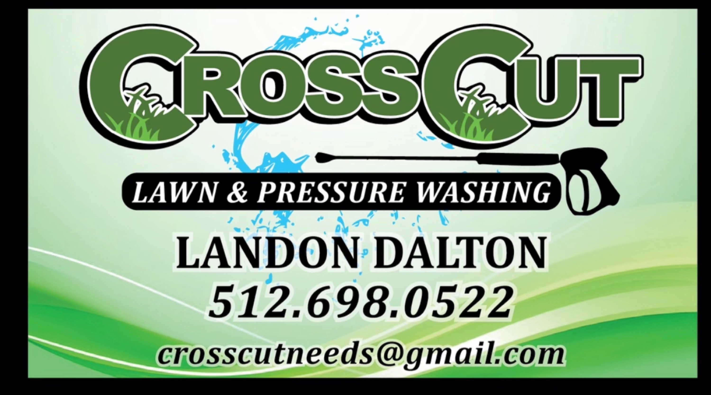 Cross Cut Lawn and Pressure Washing Logo