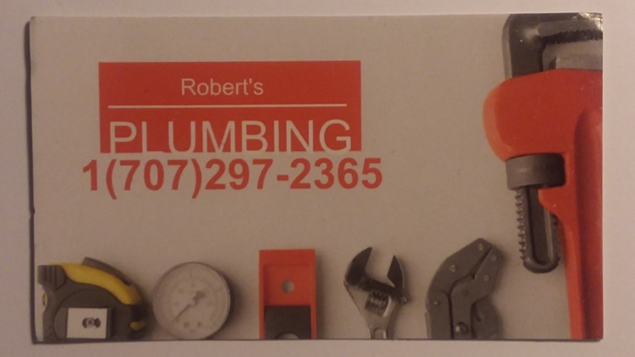 Robert's Plumbing-Unlicensed Contractor Logo