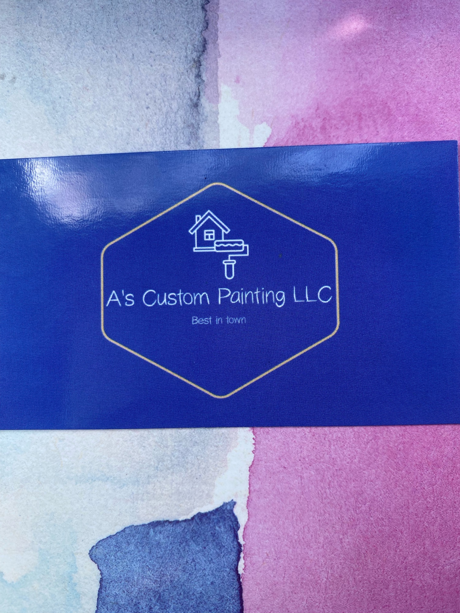 A's Custom Painting Logo
