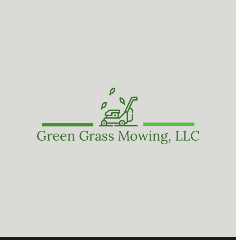 Green Grass Mowing Logo