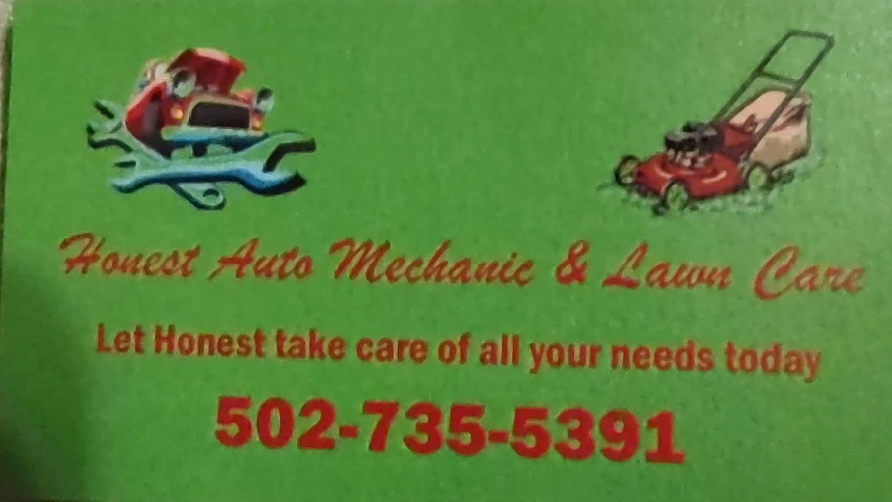 Dwayne Honest Mechanic and Lawn Care Logo