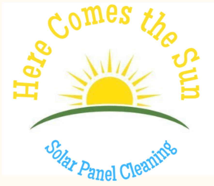 Here Comes the Sun Solar Panel Cleaning Logo