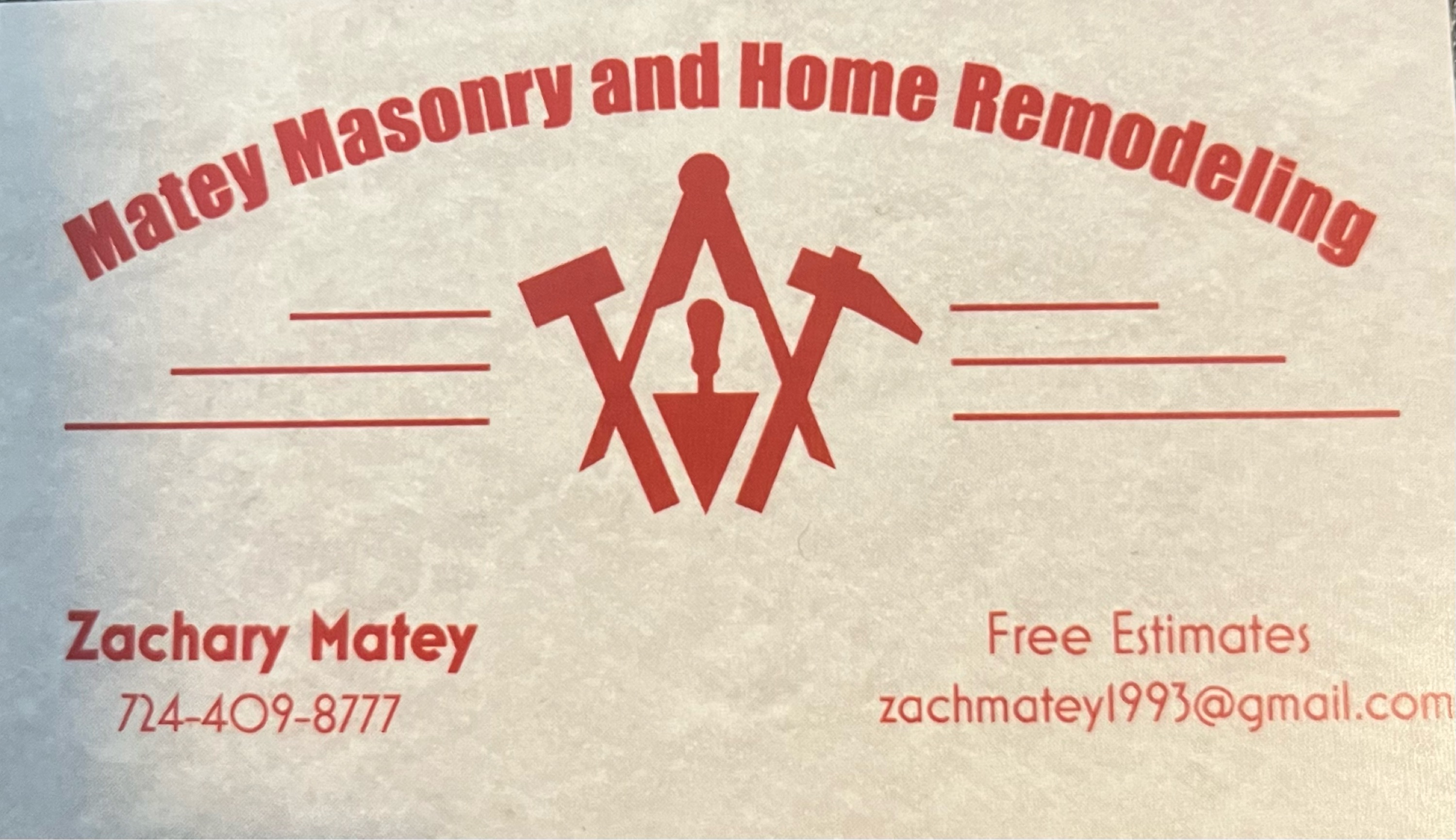 Matey Masonry And Home Remodeling Logo