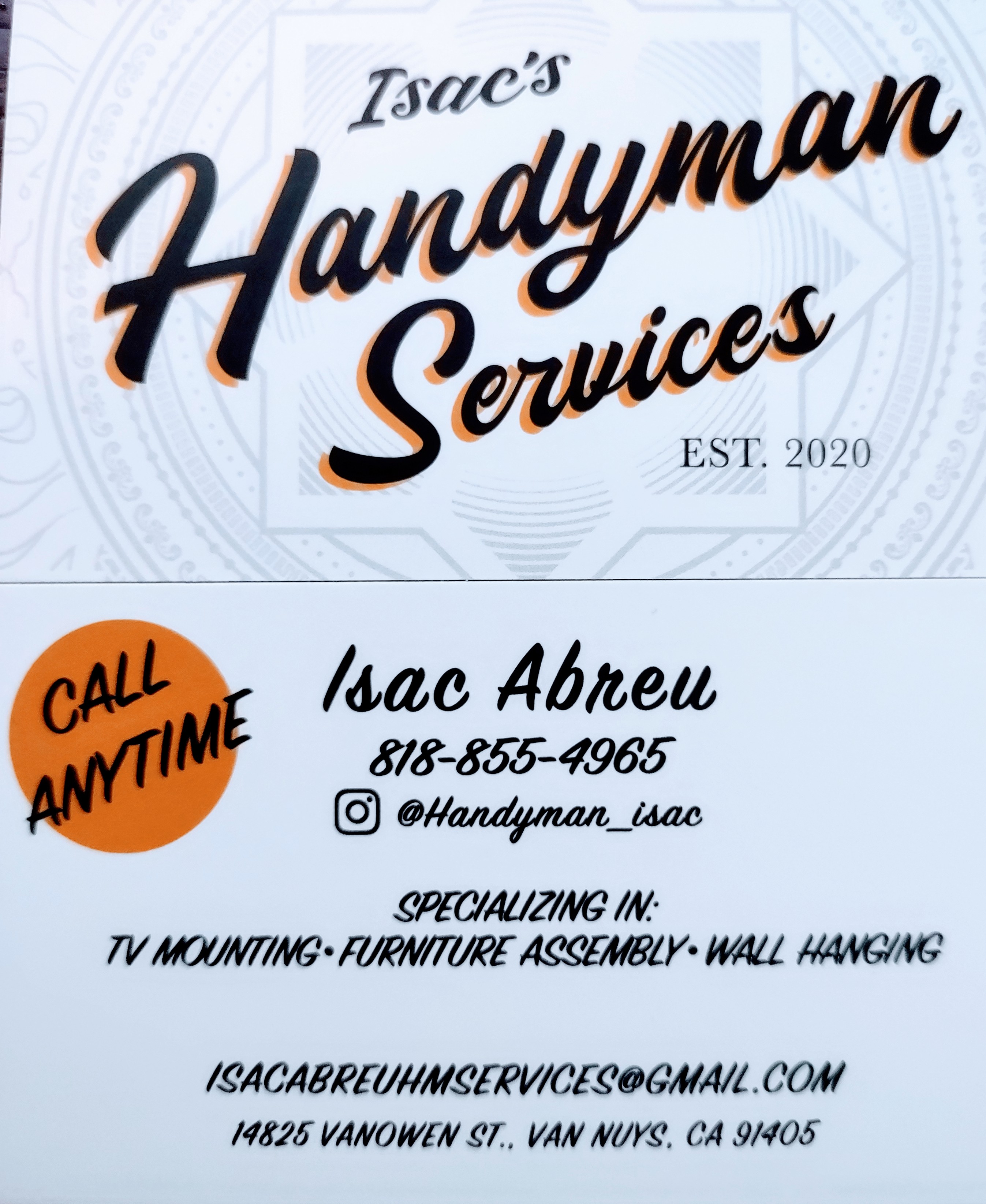 Isac's Handyman Services-Unlicensed Contractor Logo