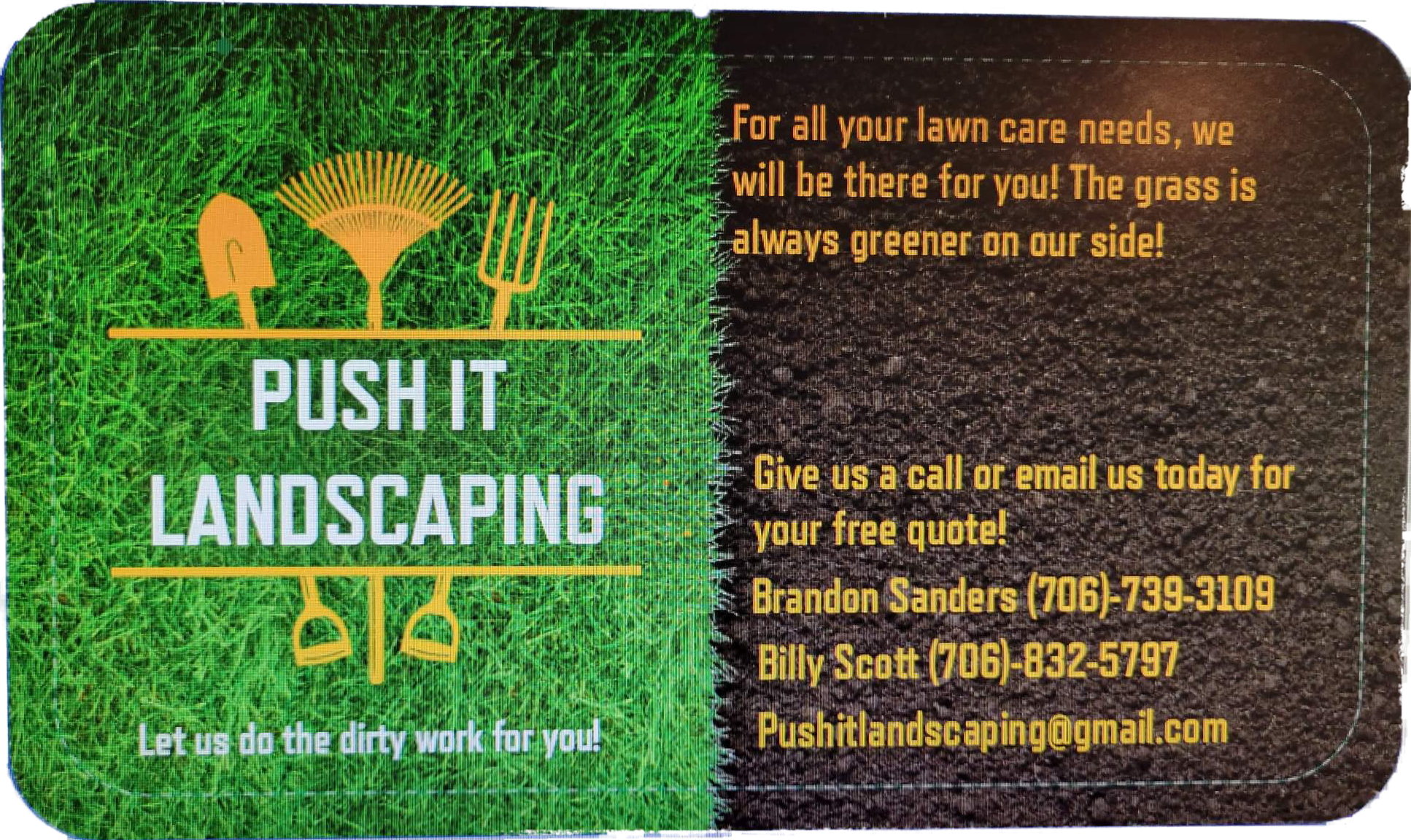 Push It Landscaping Logo