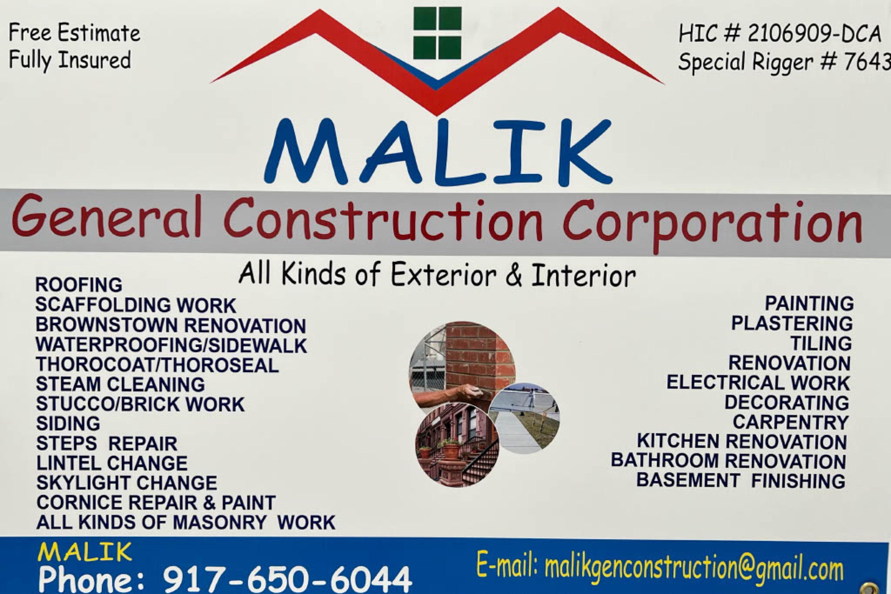 Malik General Construction Corporation Logo