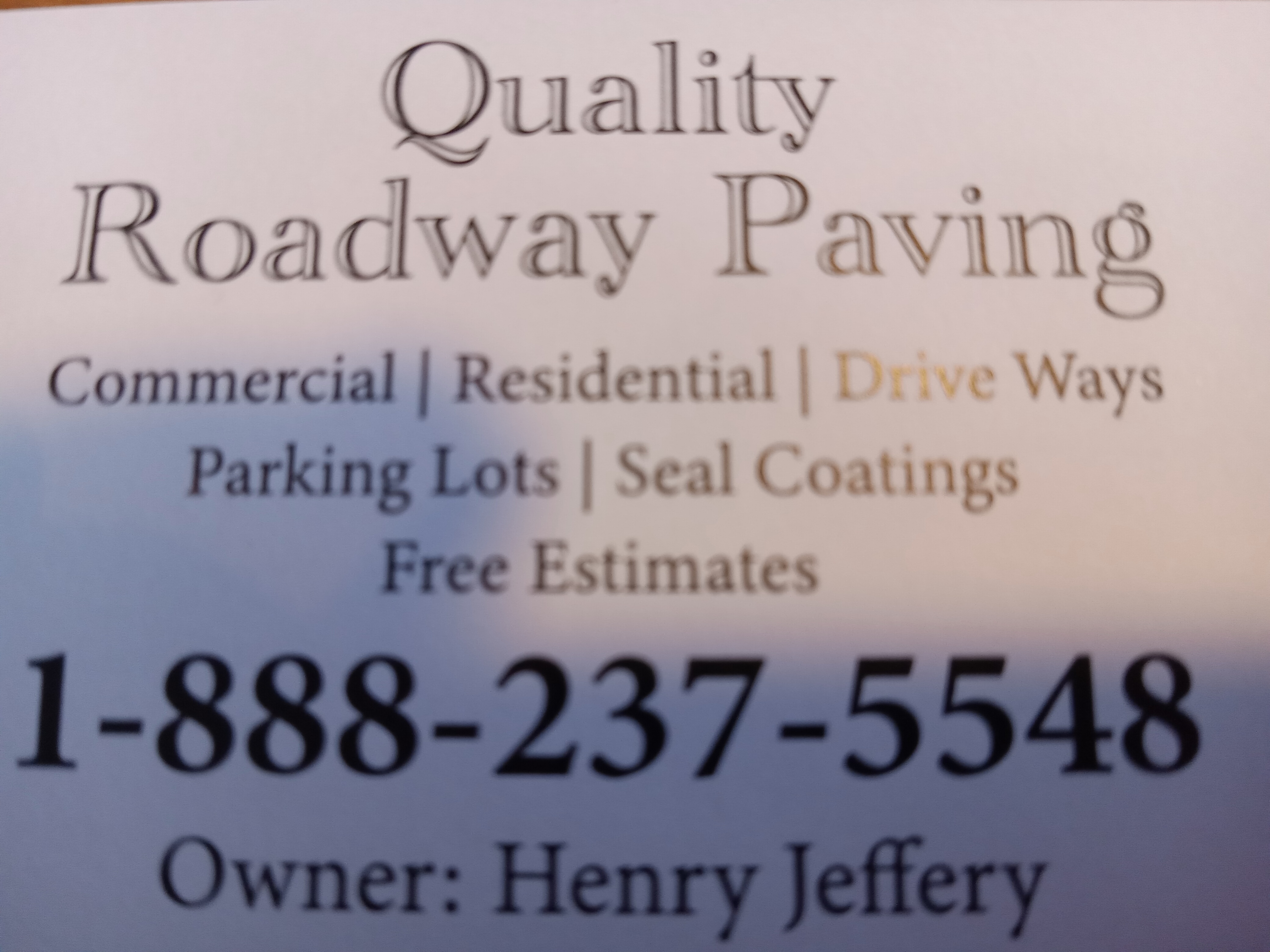 Quality Roadway Paving Logo