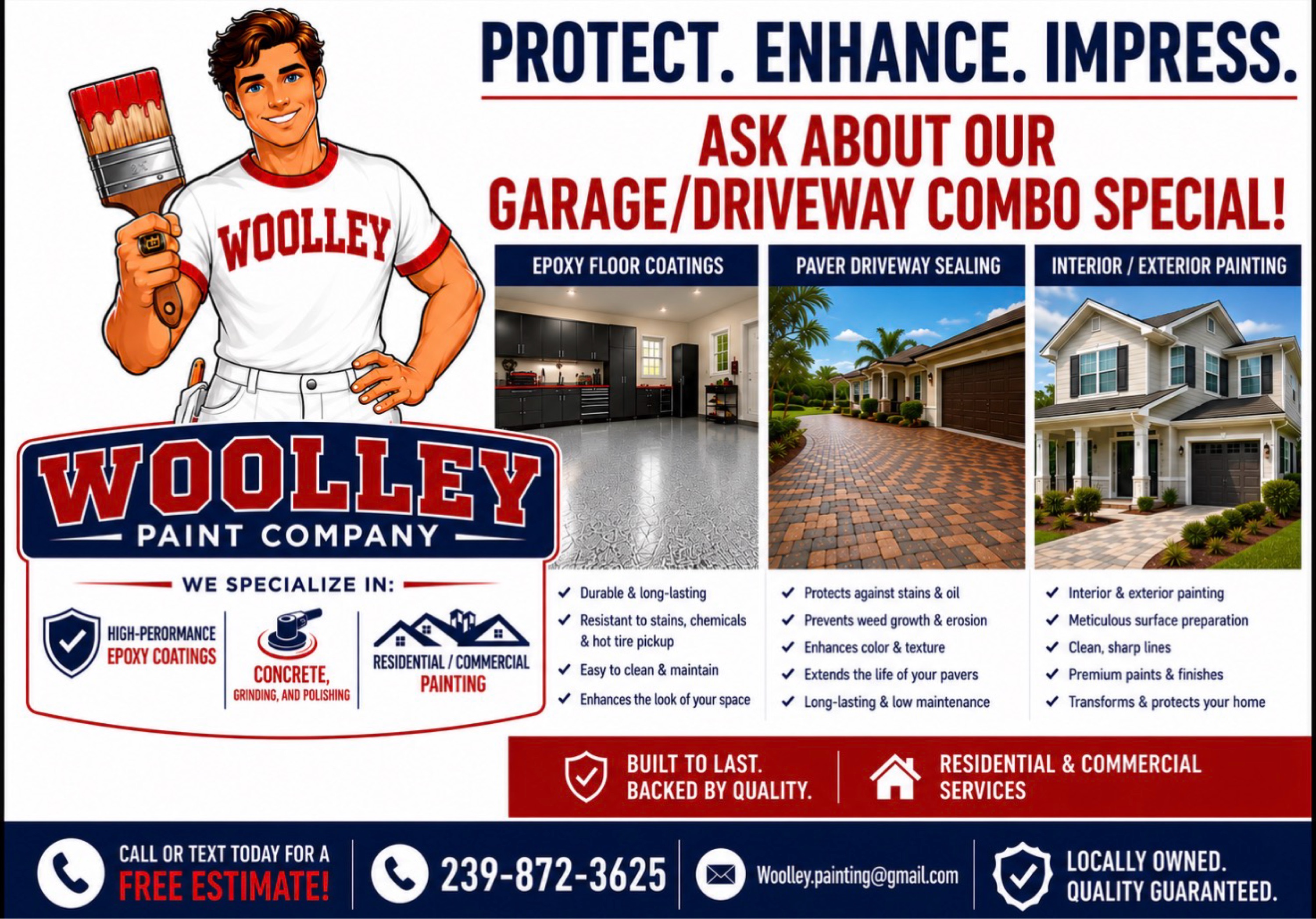 Woolley Custom Coatings & General Contracting Logo