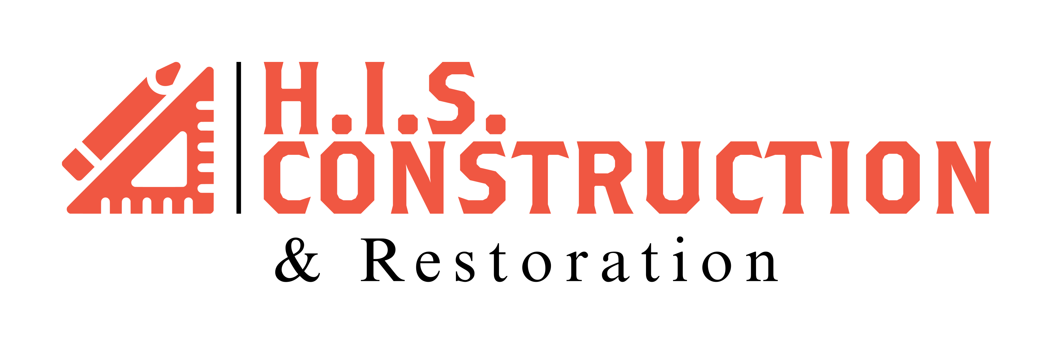 H.I.S. Construction & Restoration Logo
