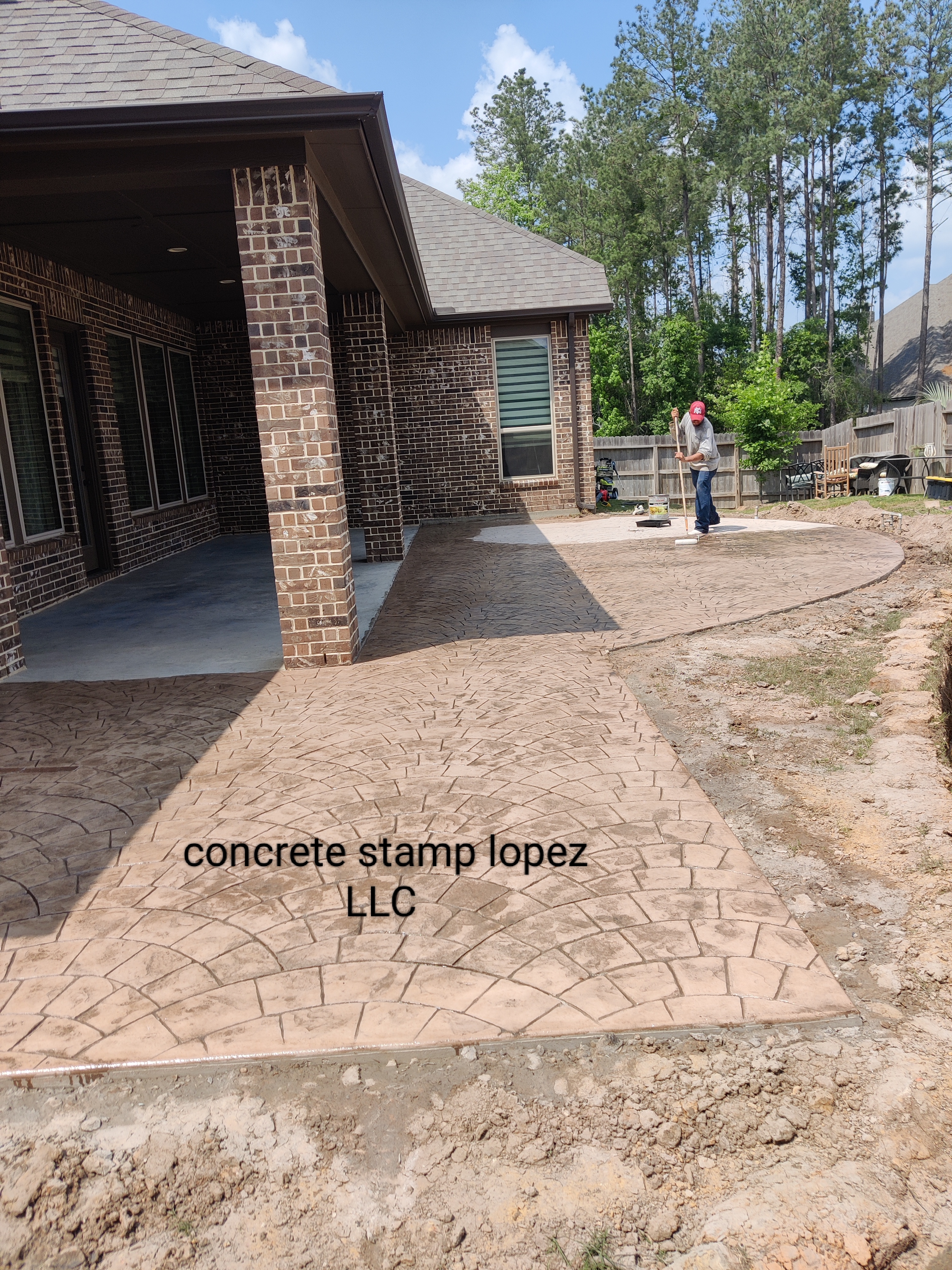 Concrete Stamp Lopez LLC Logo