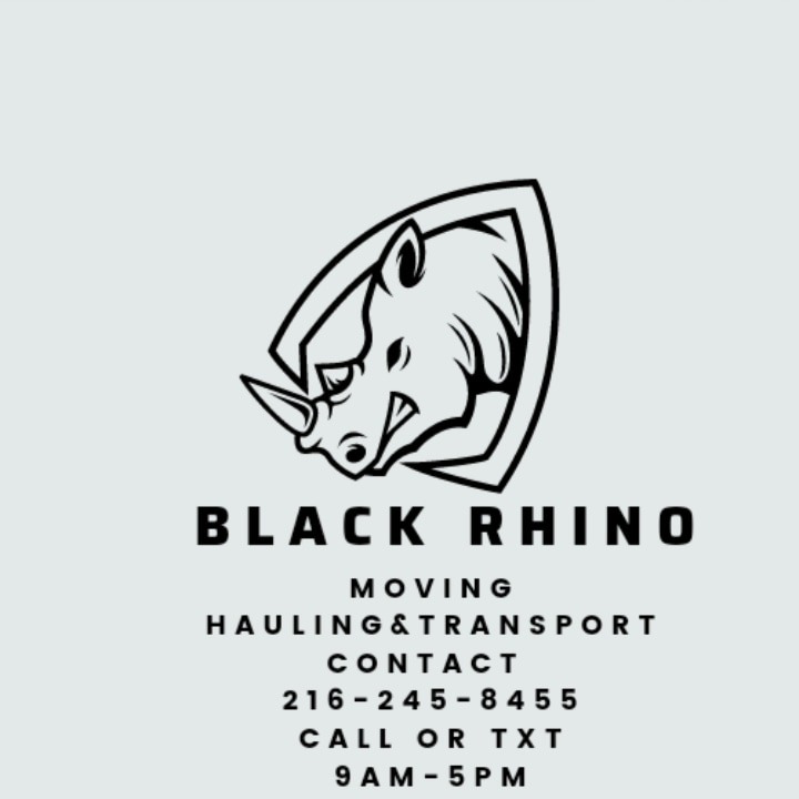 Black Rhino Moving, Hauling & Transport Logo