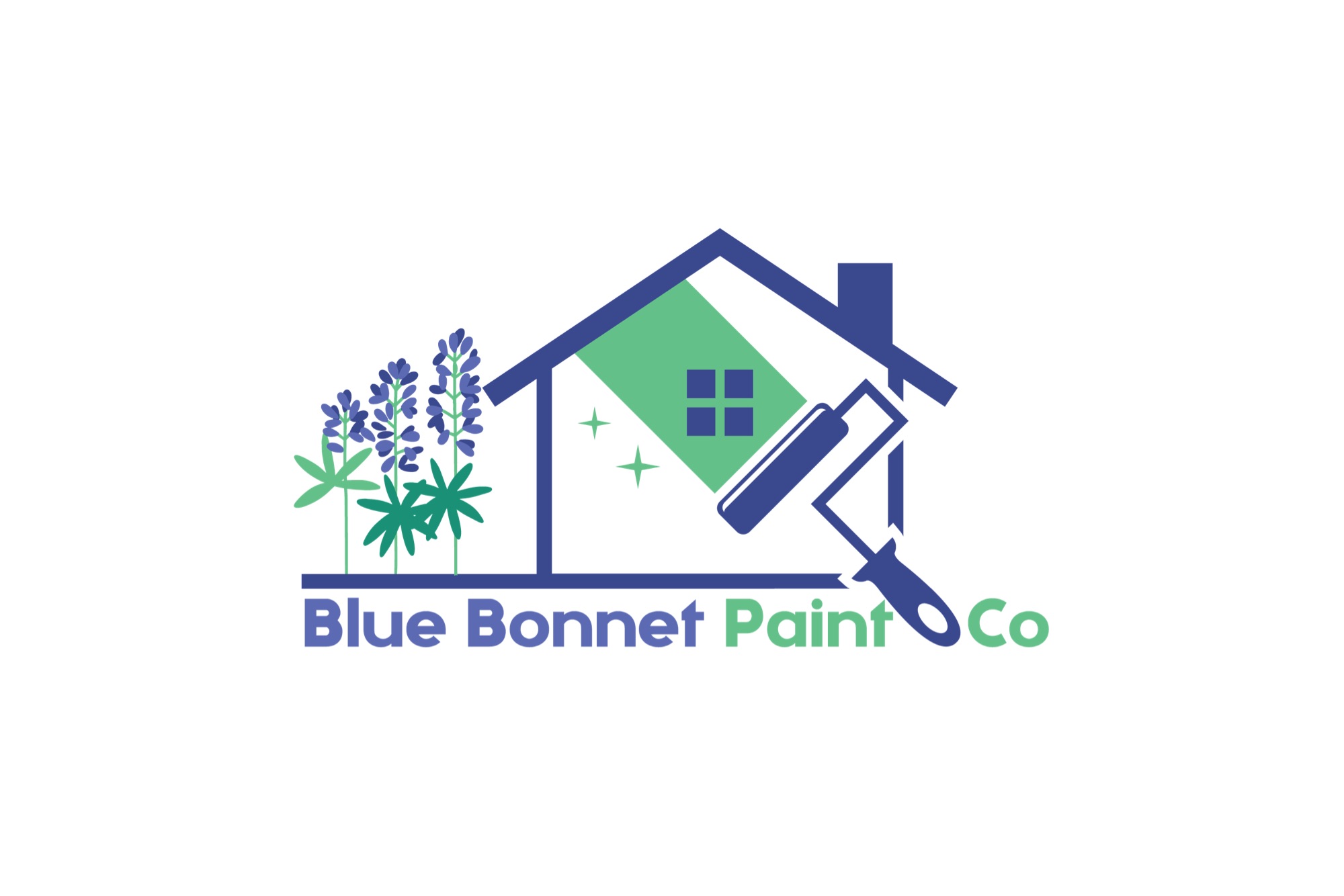 Blue Bonnet Paint Co Logo