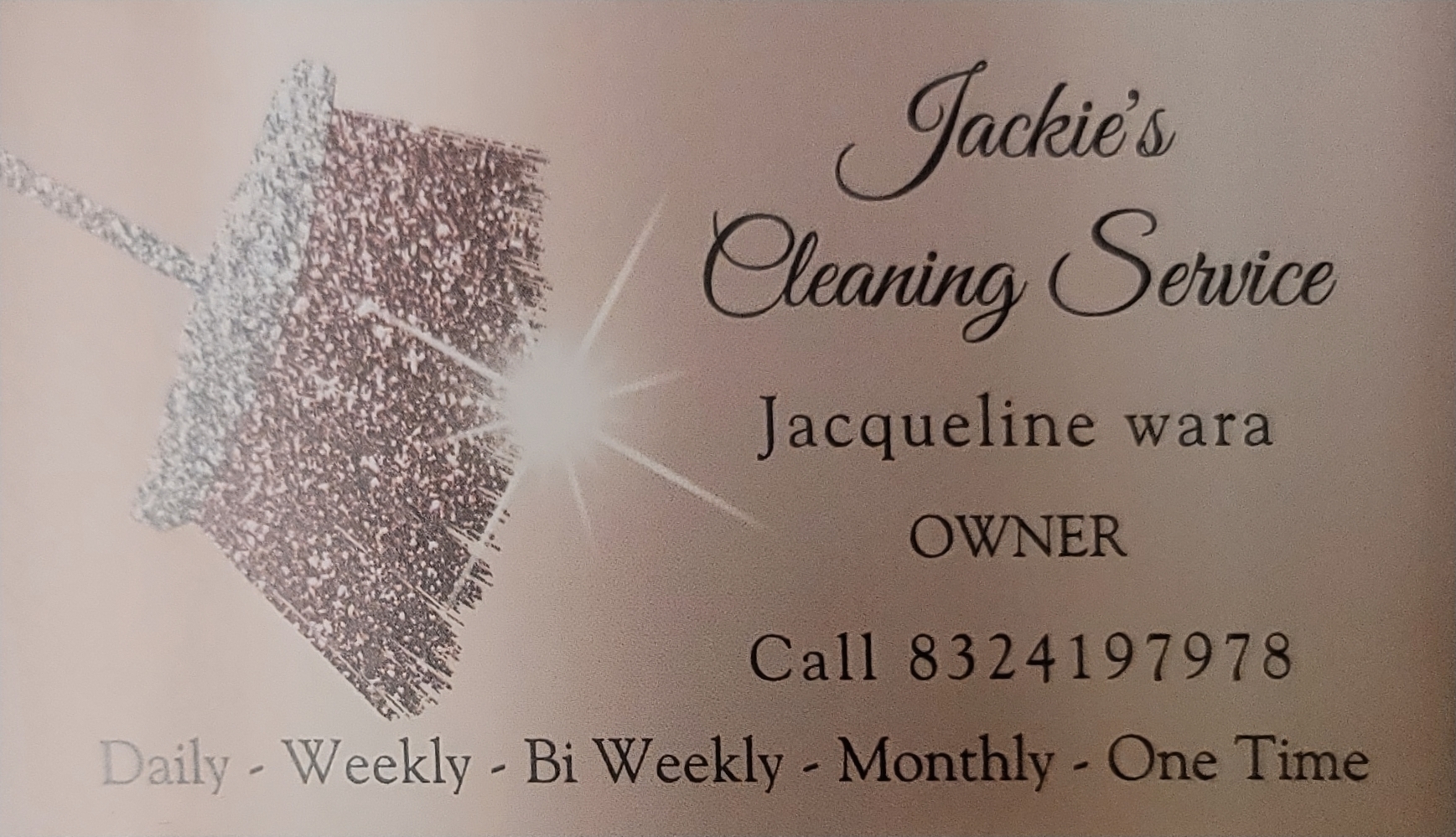 Jackie's Cleaning Services Logo