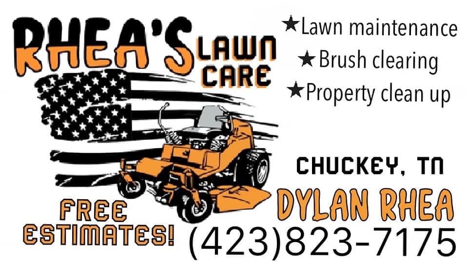 Rhea's Lawn Care Logo