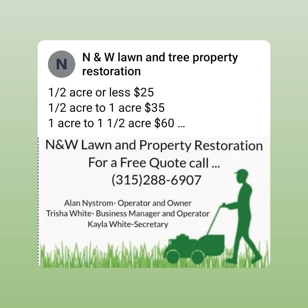 N&W Lawn & Tree Property Restoration Logo