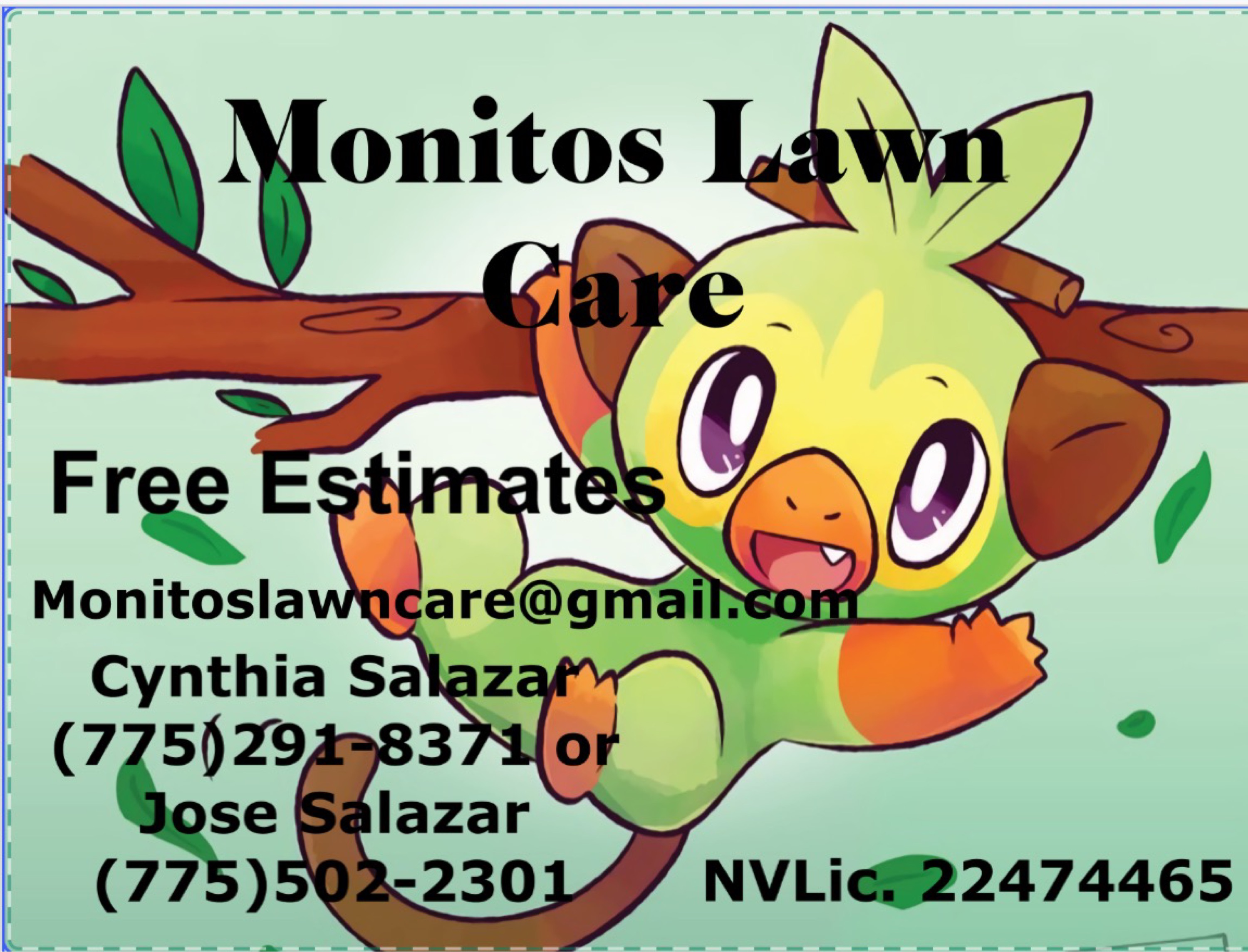 Monitos Lawn Care Logo