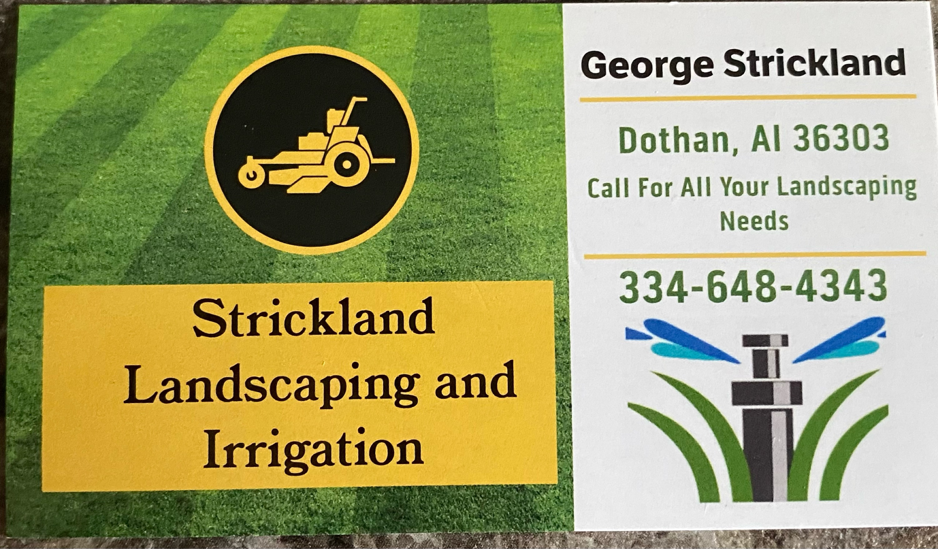 Strickland Landscaping and Irrigation Logo