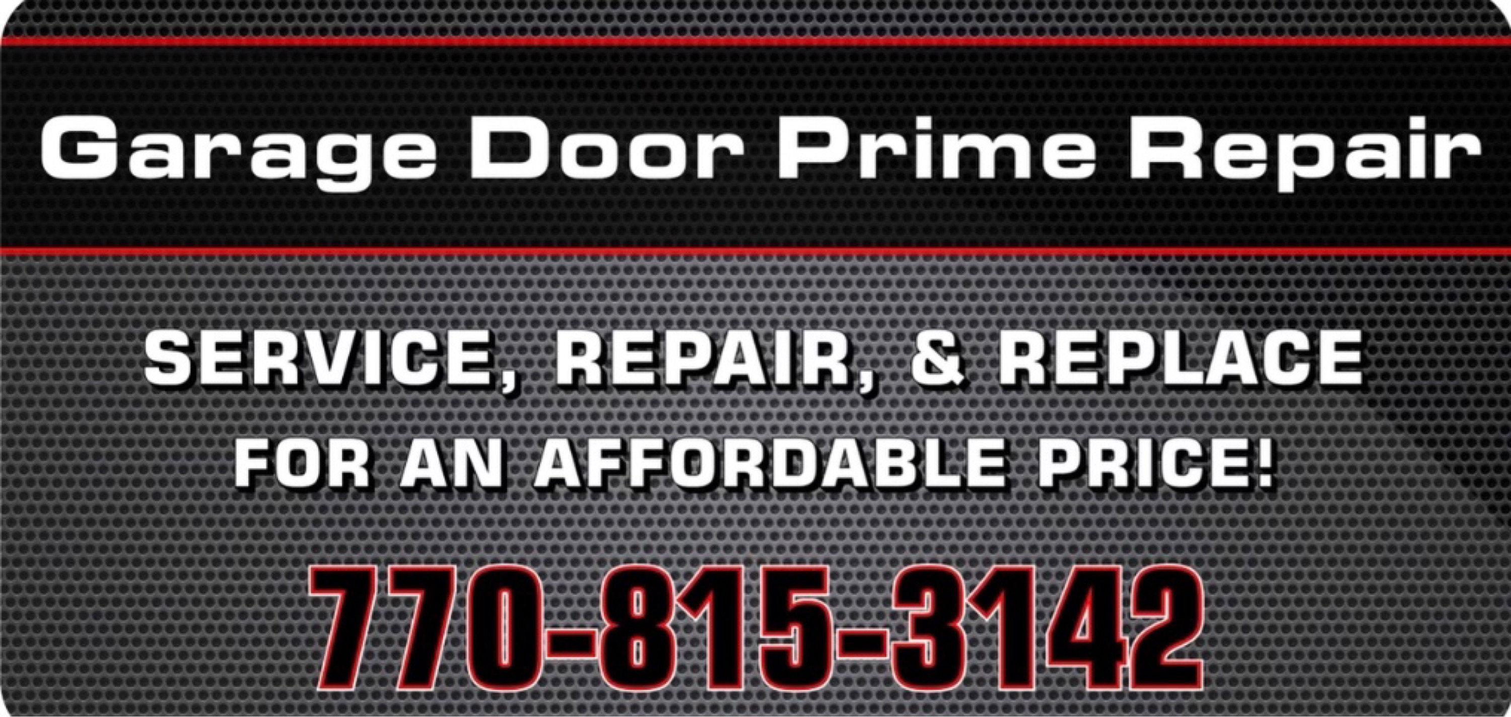 Garage Door Prime Repair Logo