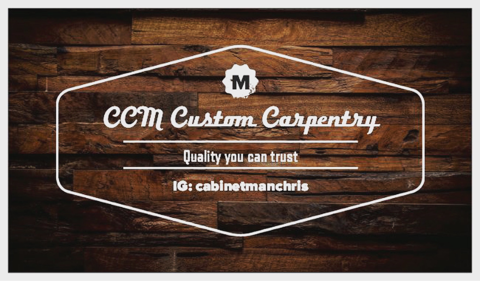 CCM Custom Carpentry, LLC Logo