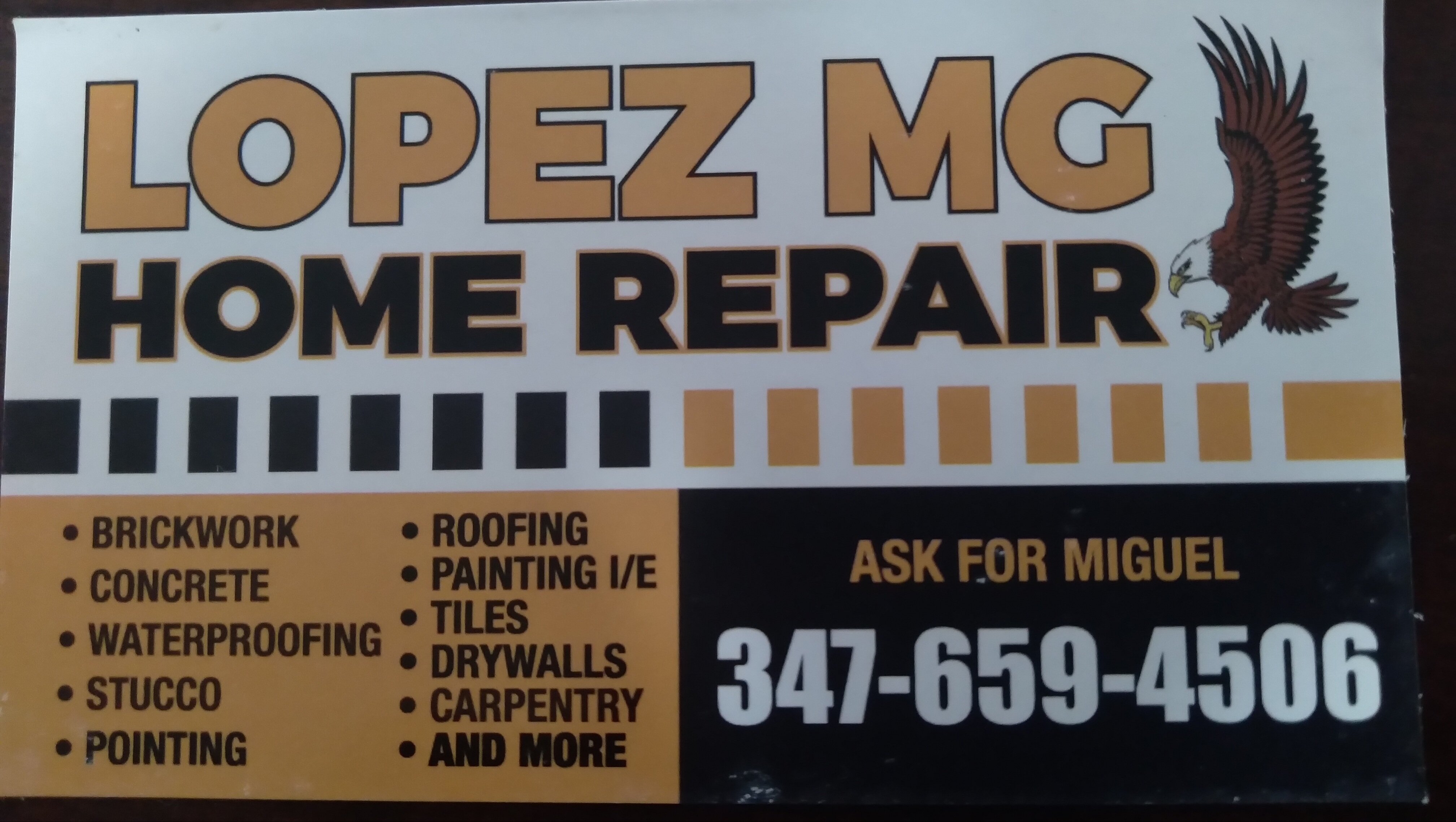 Lopez MG Home Repair Logo