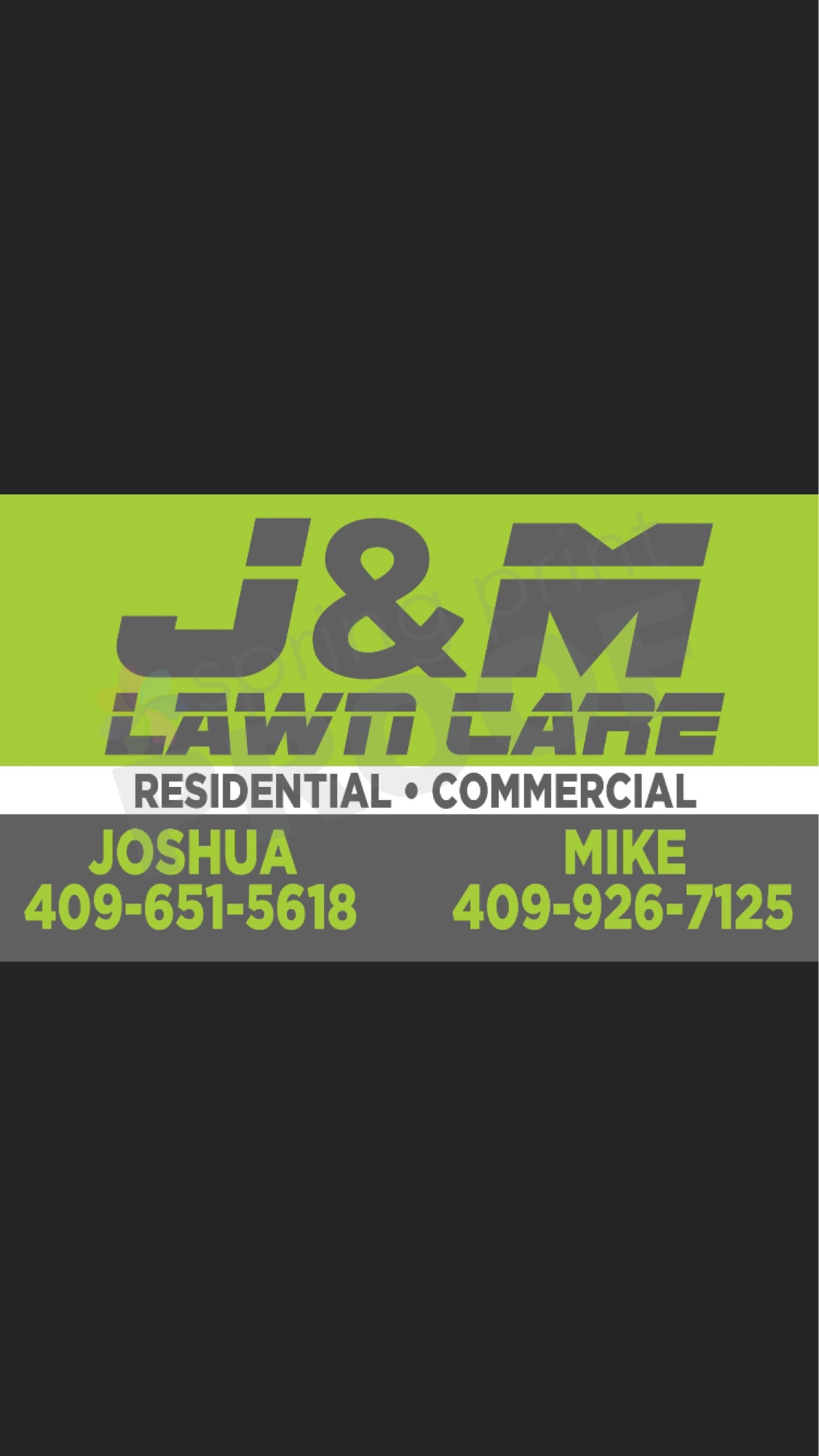 J&M Lawn Care Logo