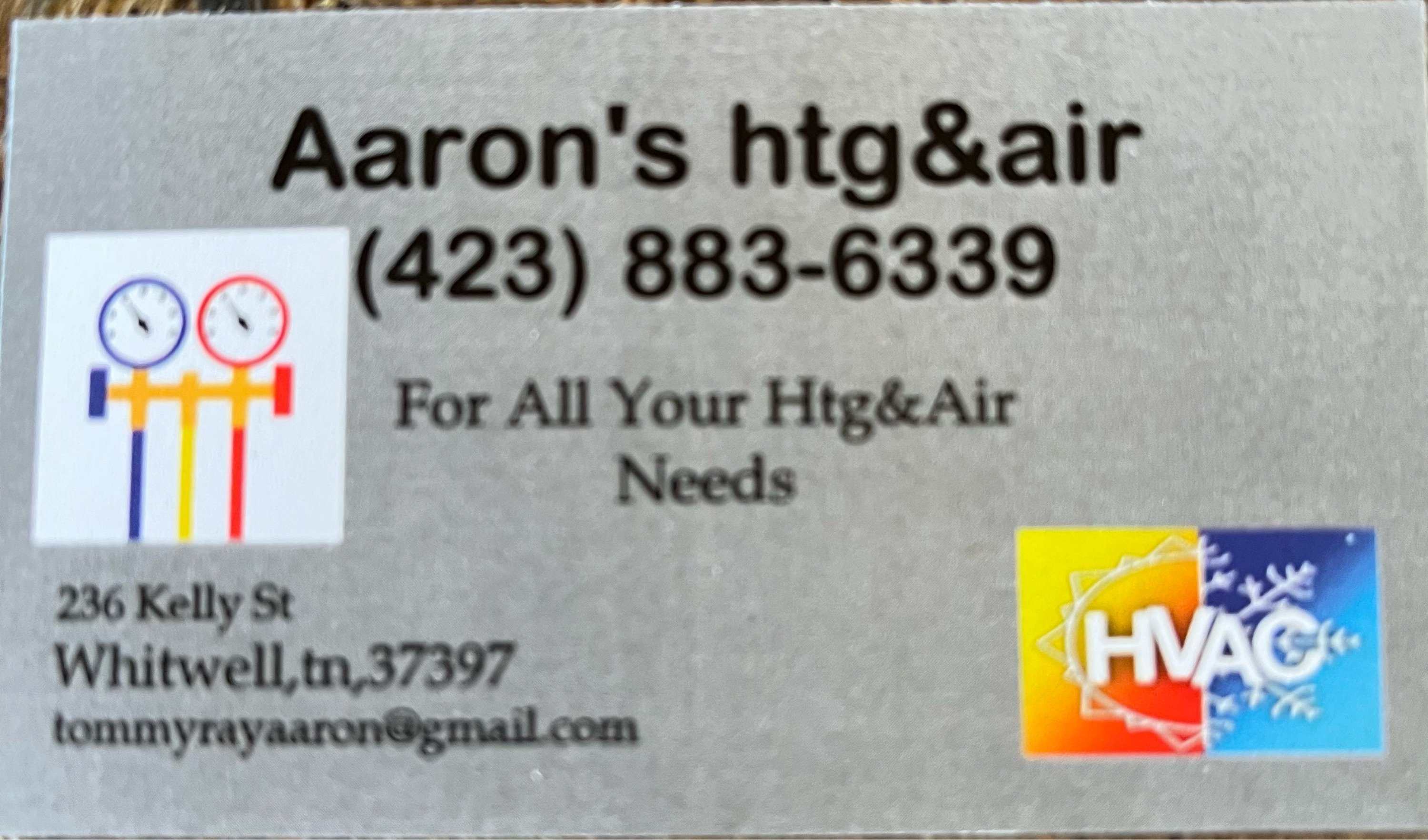 Aaron's HTG and Air Logo