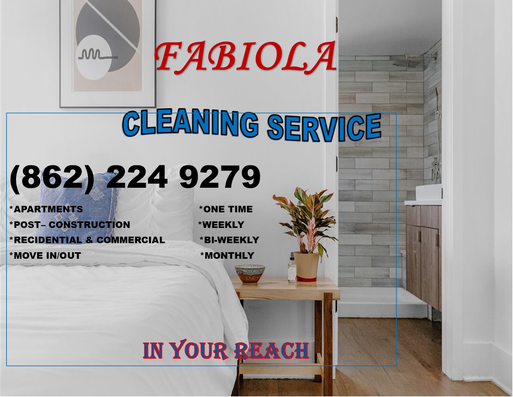 Fabiola Cleaning Logo