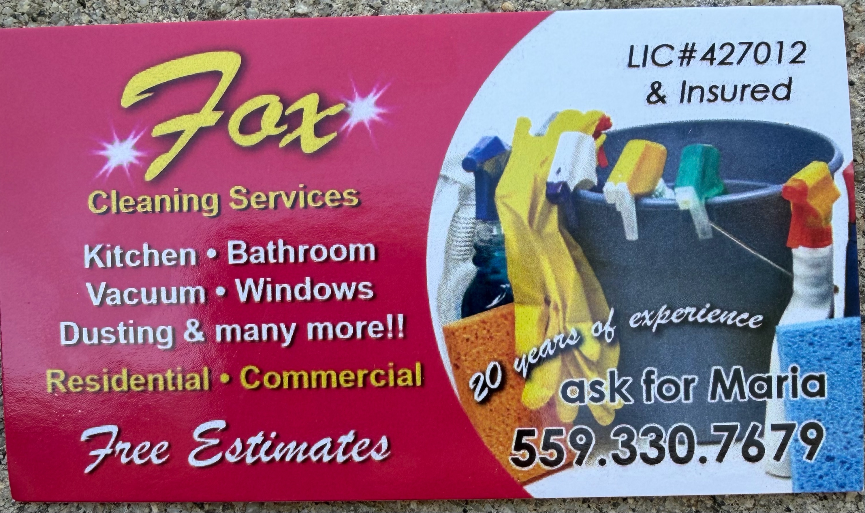 Fox House Cleaning Logo