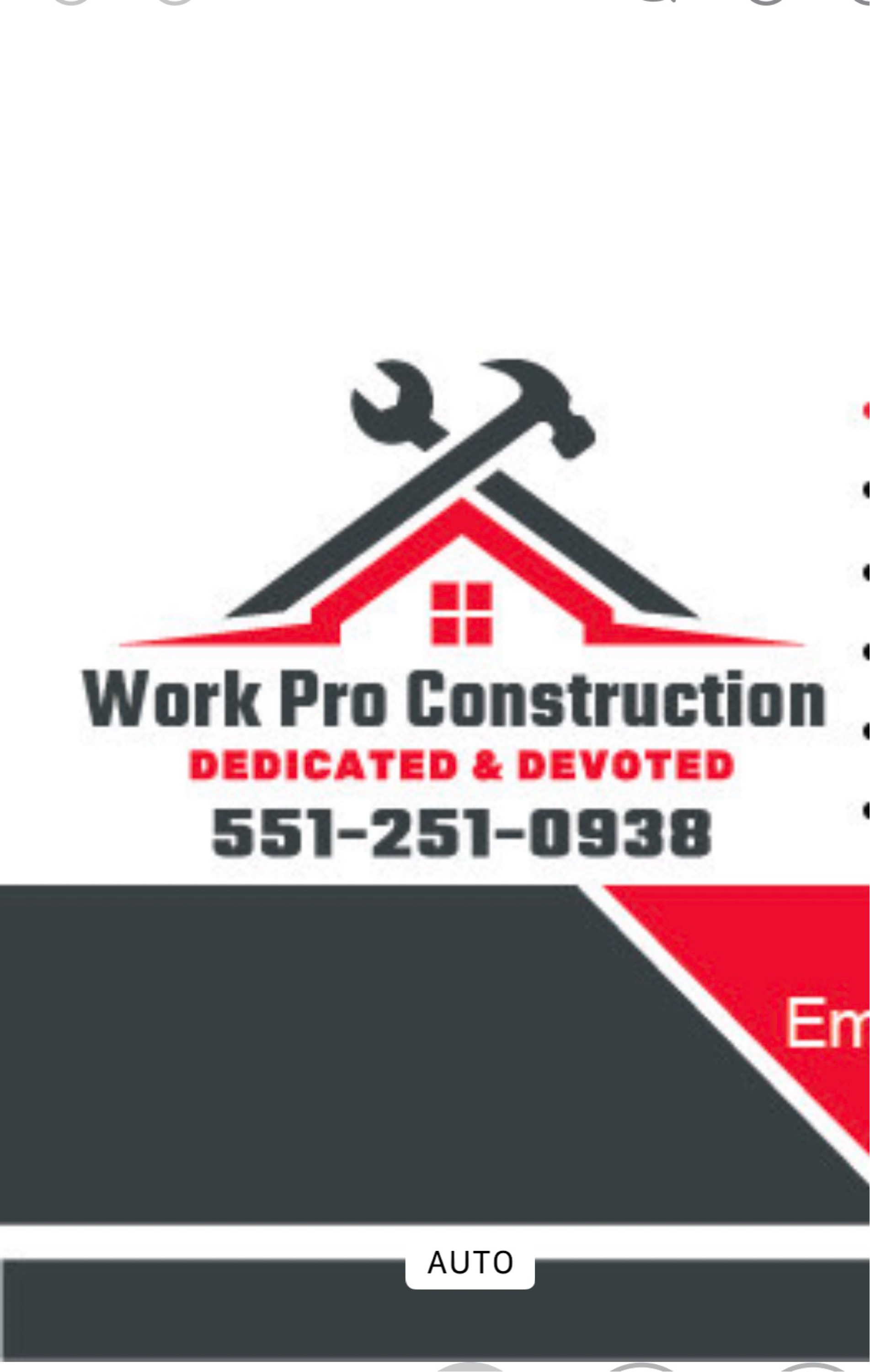 Work Pro Construction LLC Logo