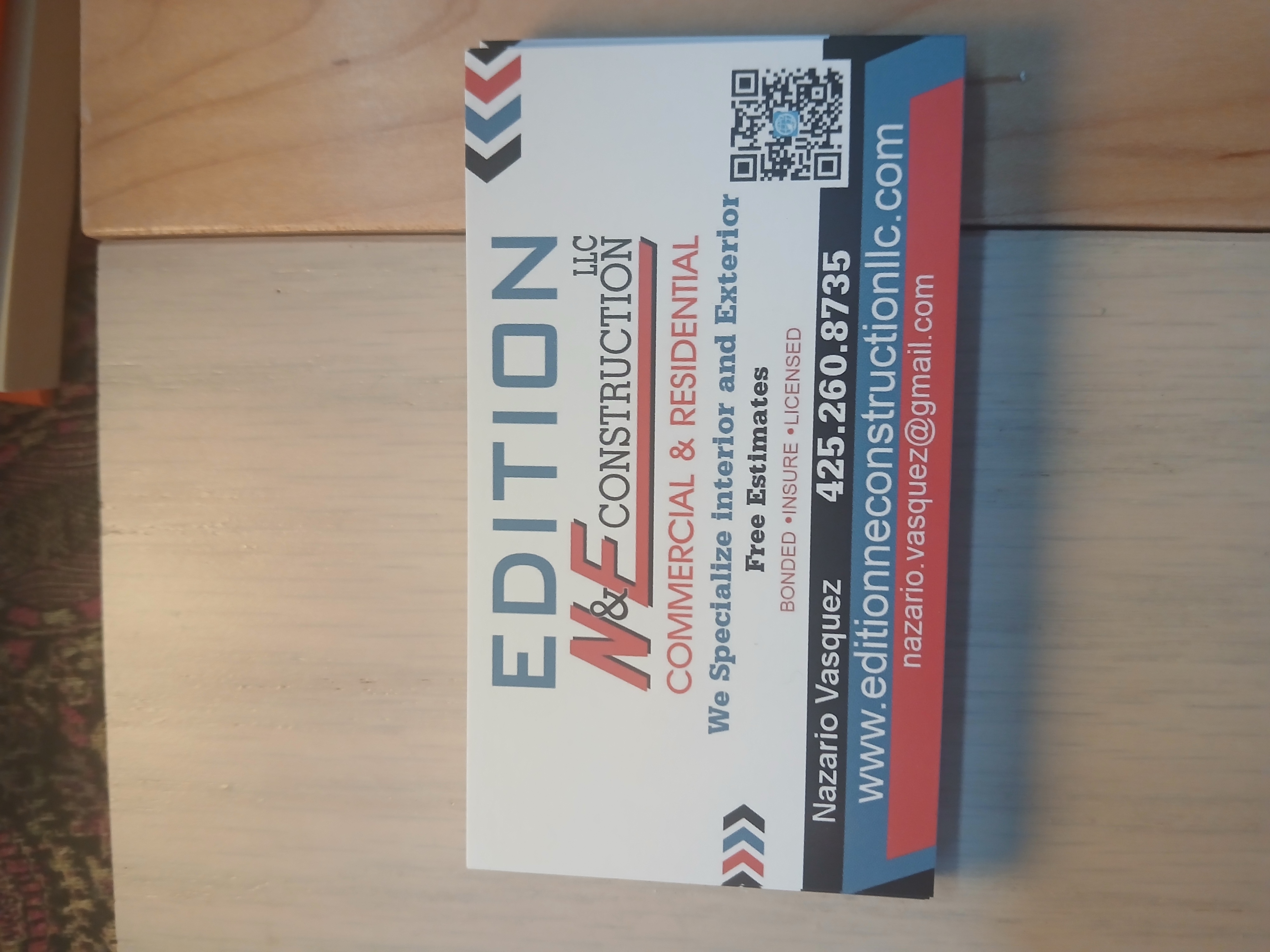 EDITION N&E CONSTRUCTION LLC Logo