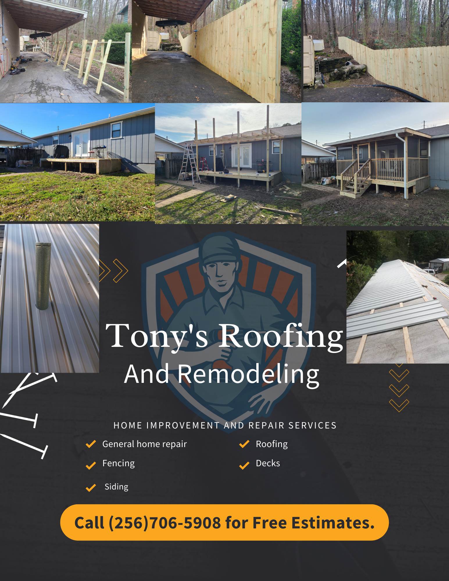 Tony's Roofing and Repair Service Logo