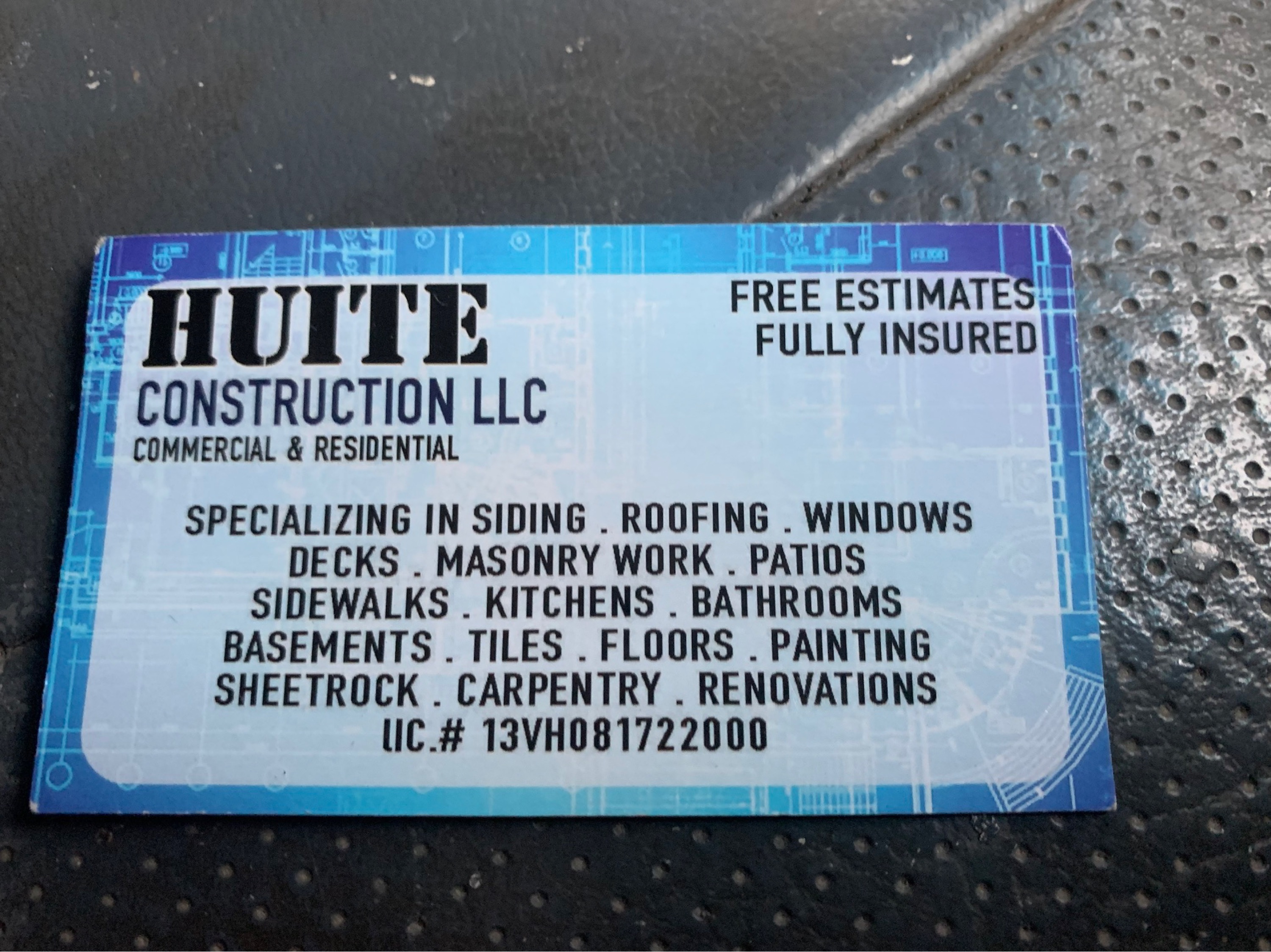 Huite Construction LLC Logo
