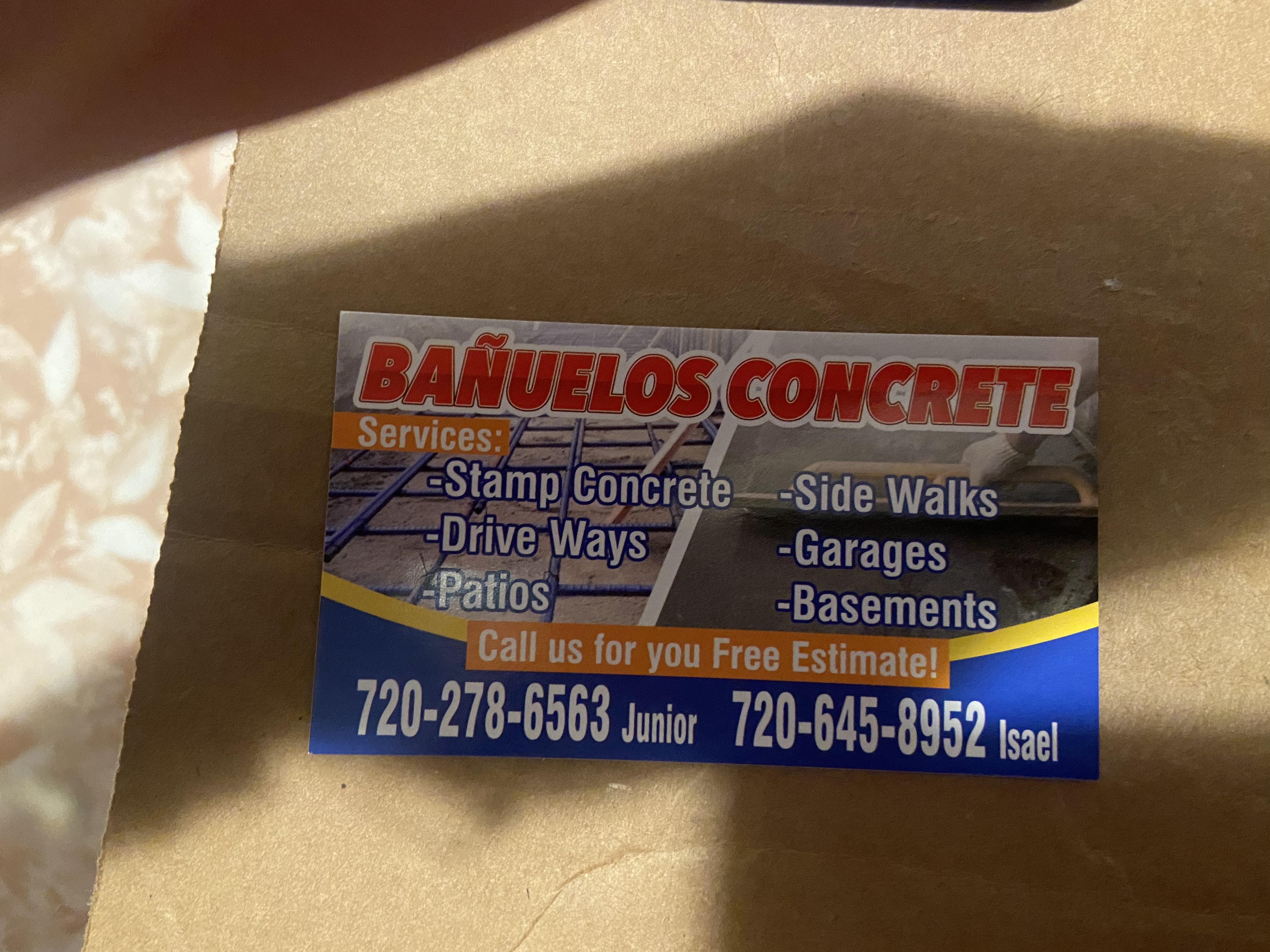 Banuelos Concrete Logo