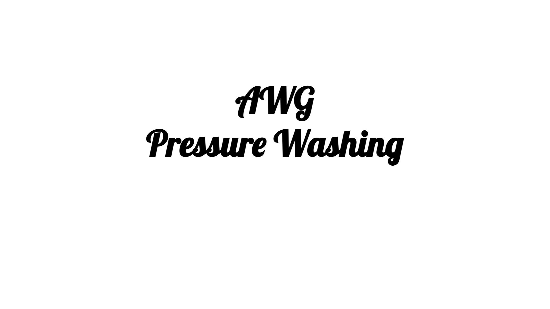 AWG Pressure Washing Logo